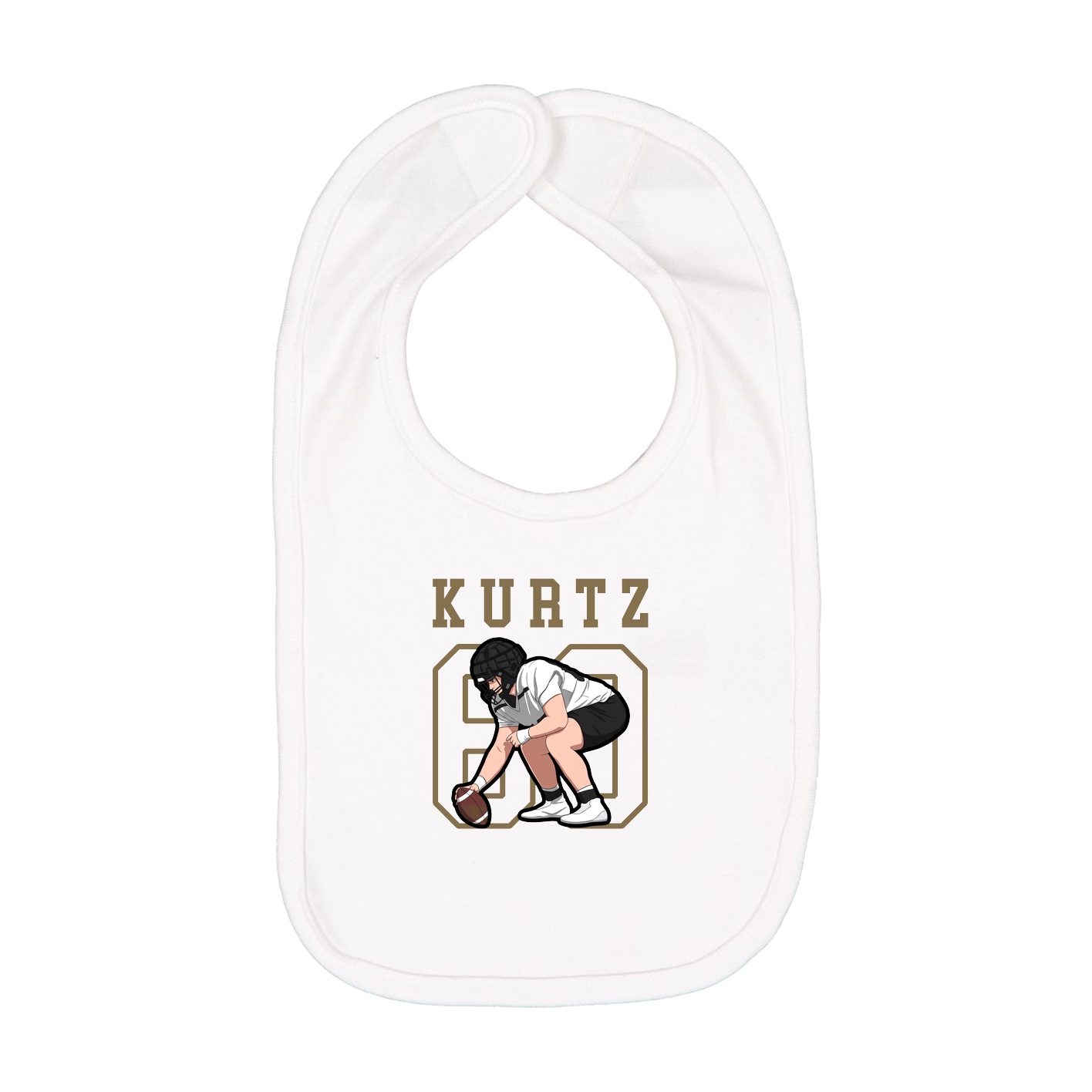 Infant Bib — Shirsey in White