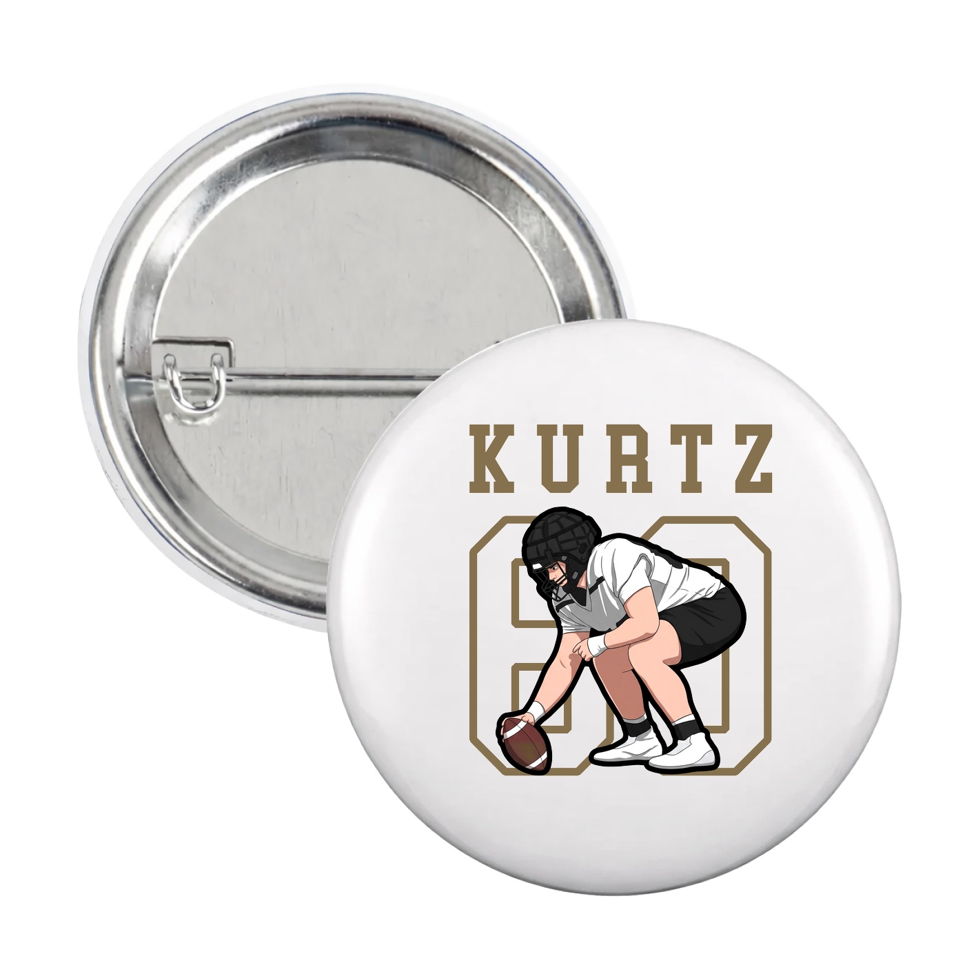 Game Day Button — Shirsey in White