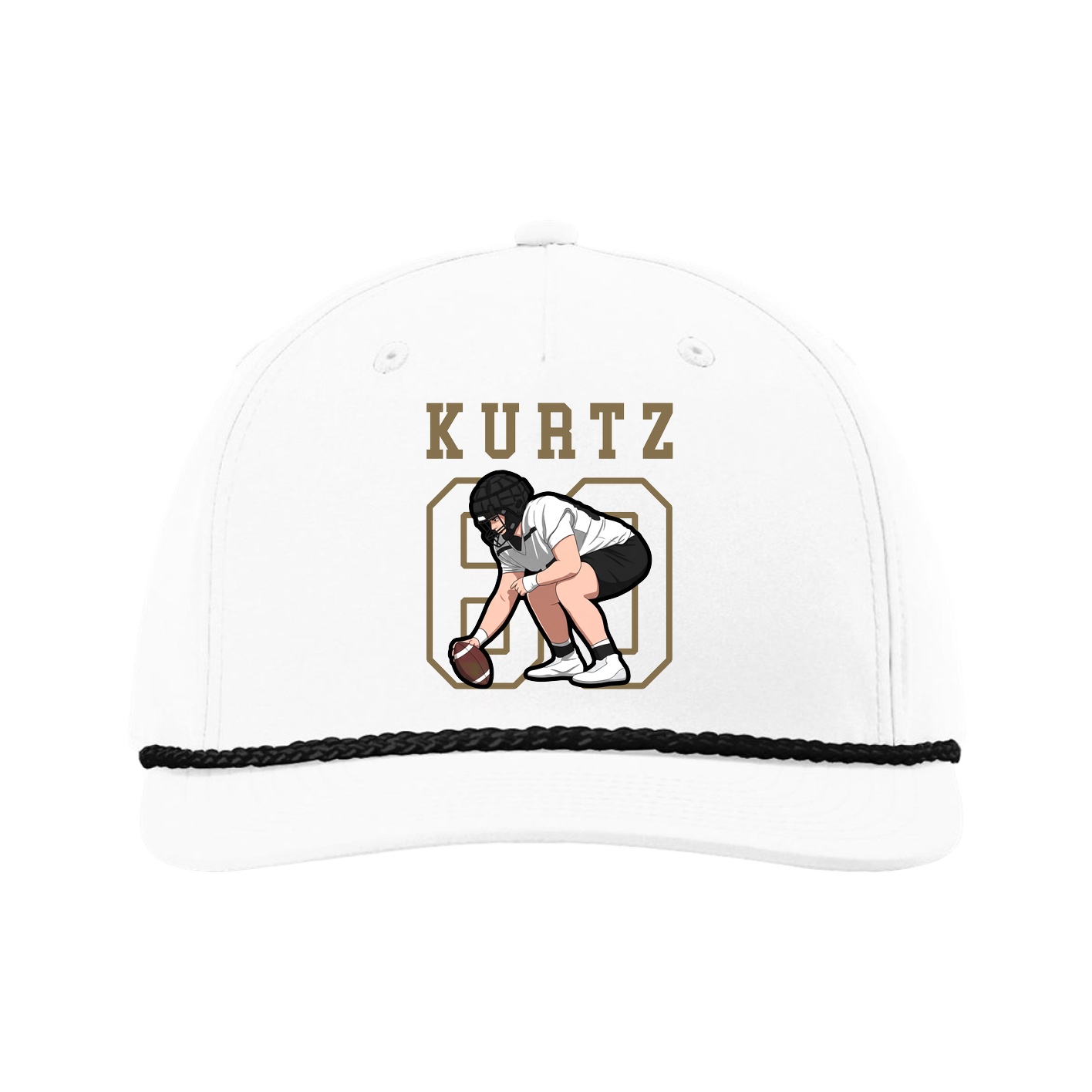 Five-Panel Classic Rope Cap — Shirsey in White