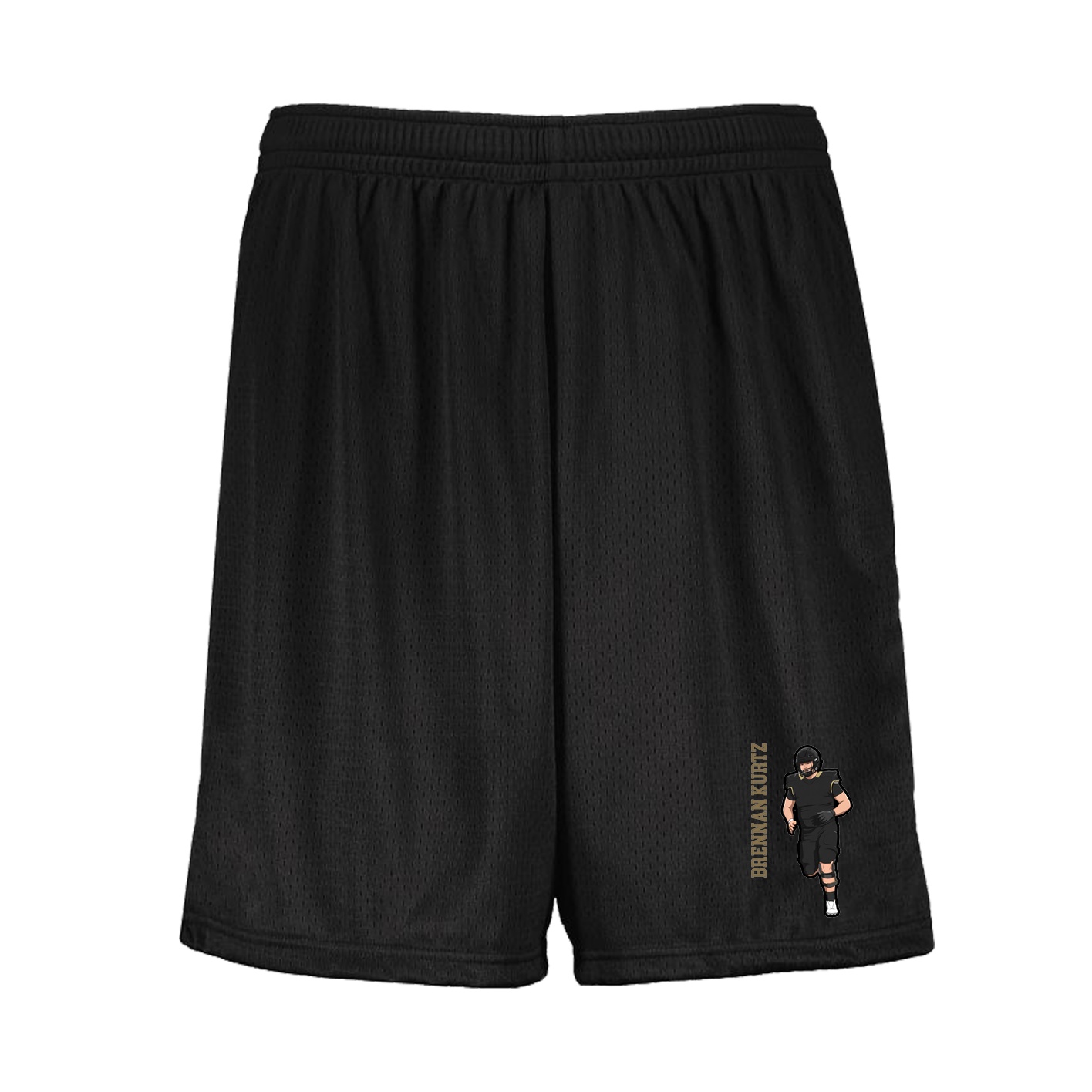 Shorts — Name Vertical in Black