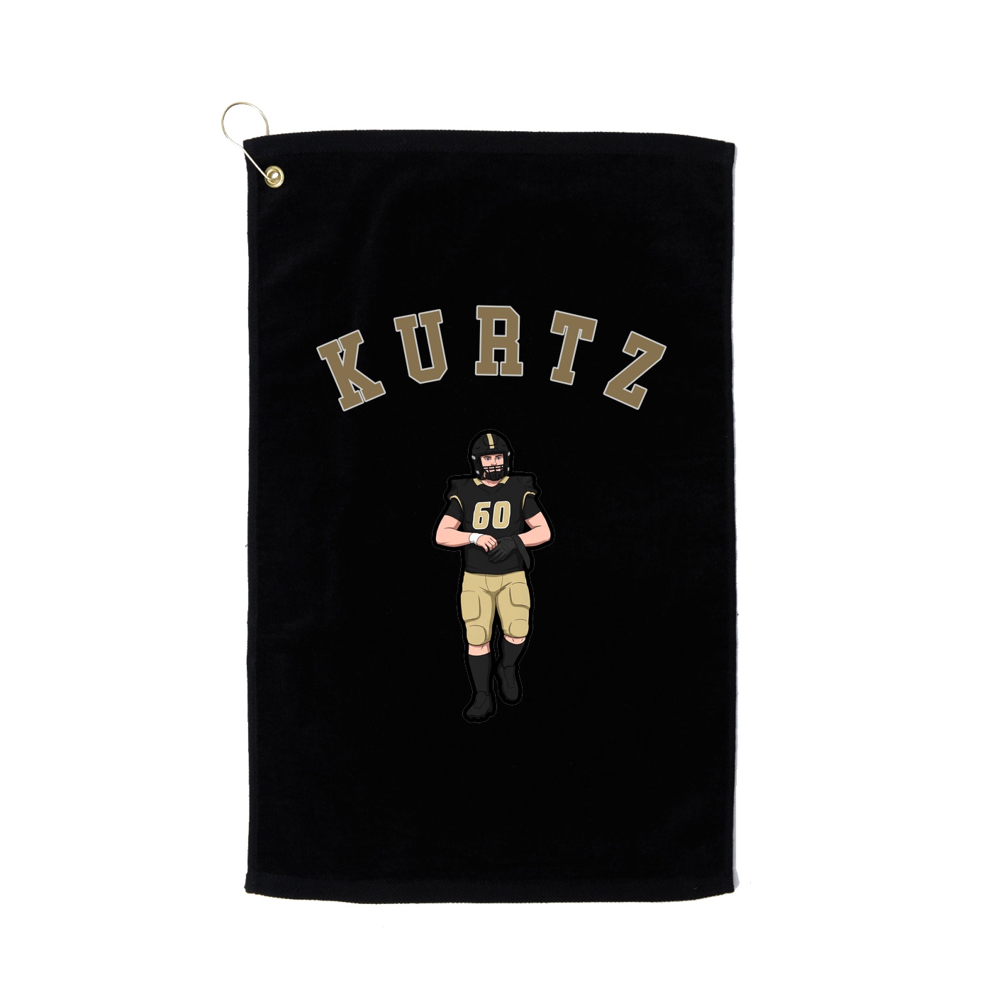 Golf Towel — Shirsey Arch in Black