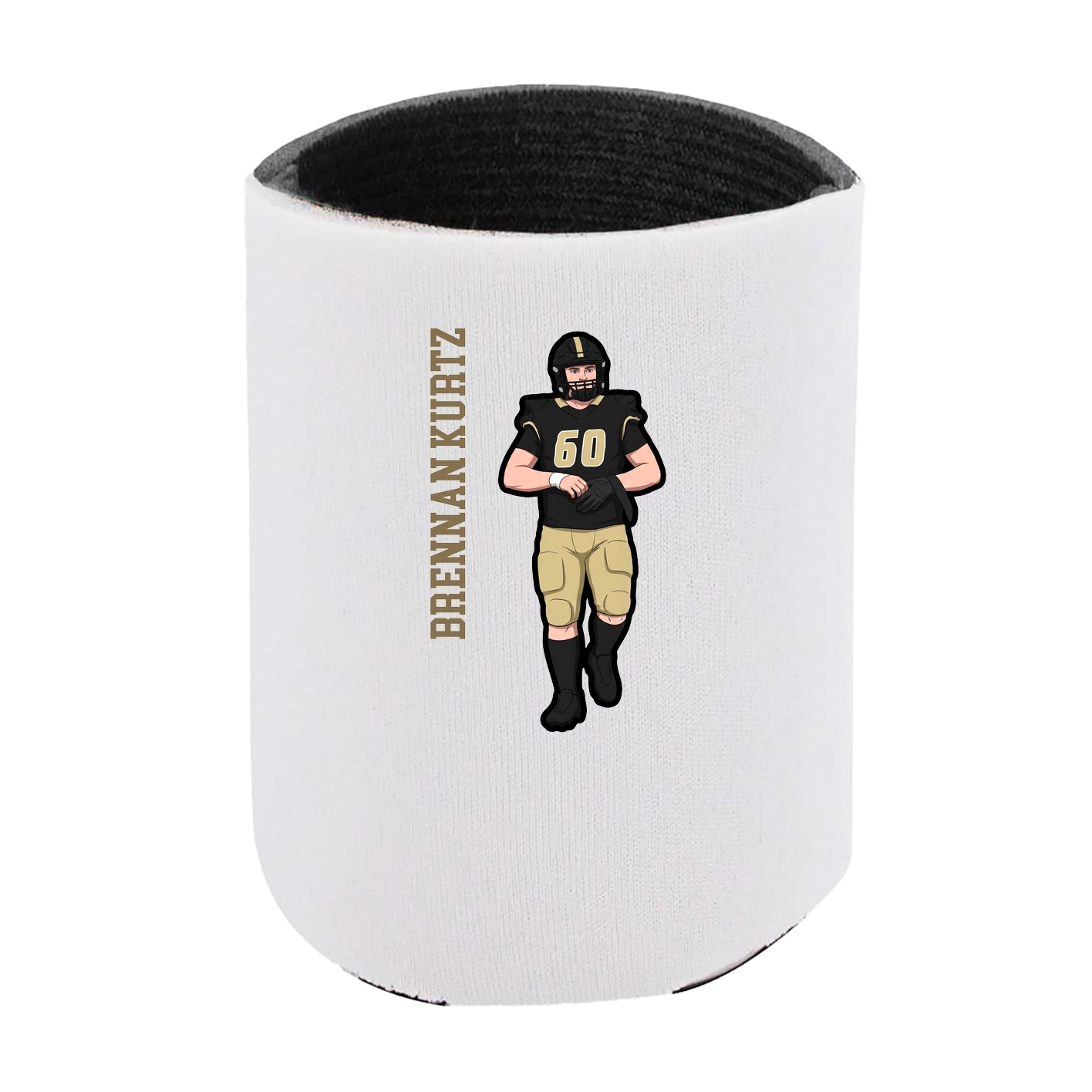 Can Holder — Name Vertical in White