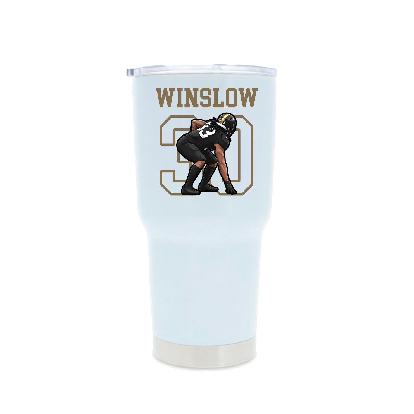 30oz Stainless Steel Tumbler — Shirsey in White