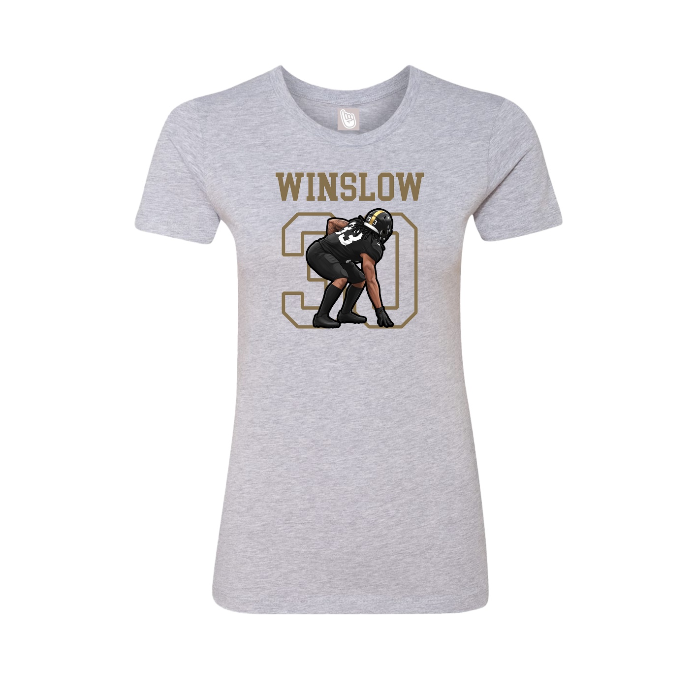 Fitted Women's Tee — Shirsey in Grey