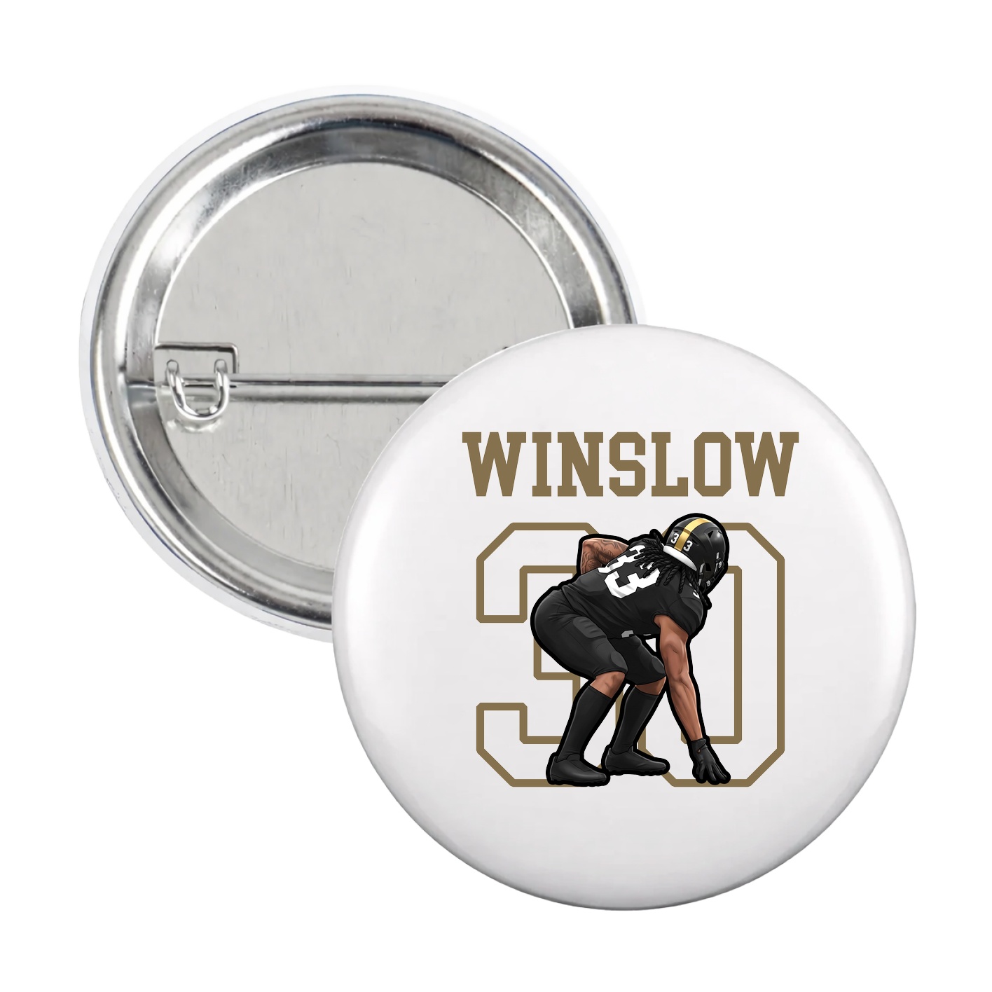 Game Day Button — Shirsey in White