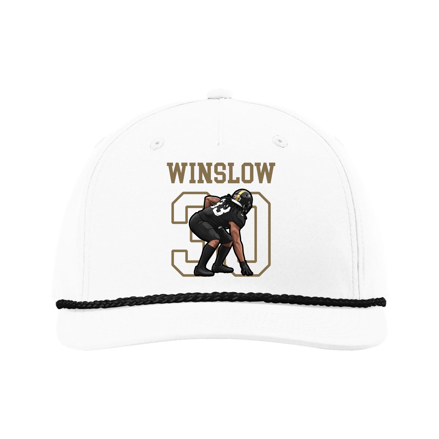 Five-Panel Classic Rope Cap — Shirsey in White