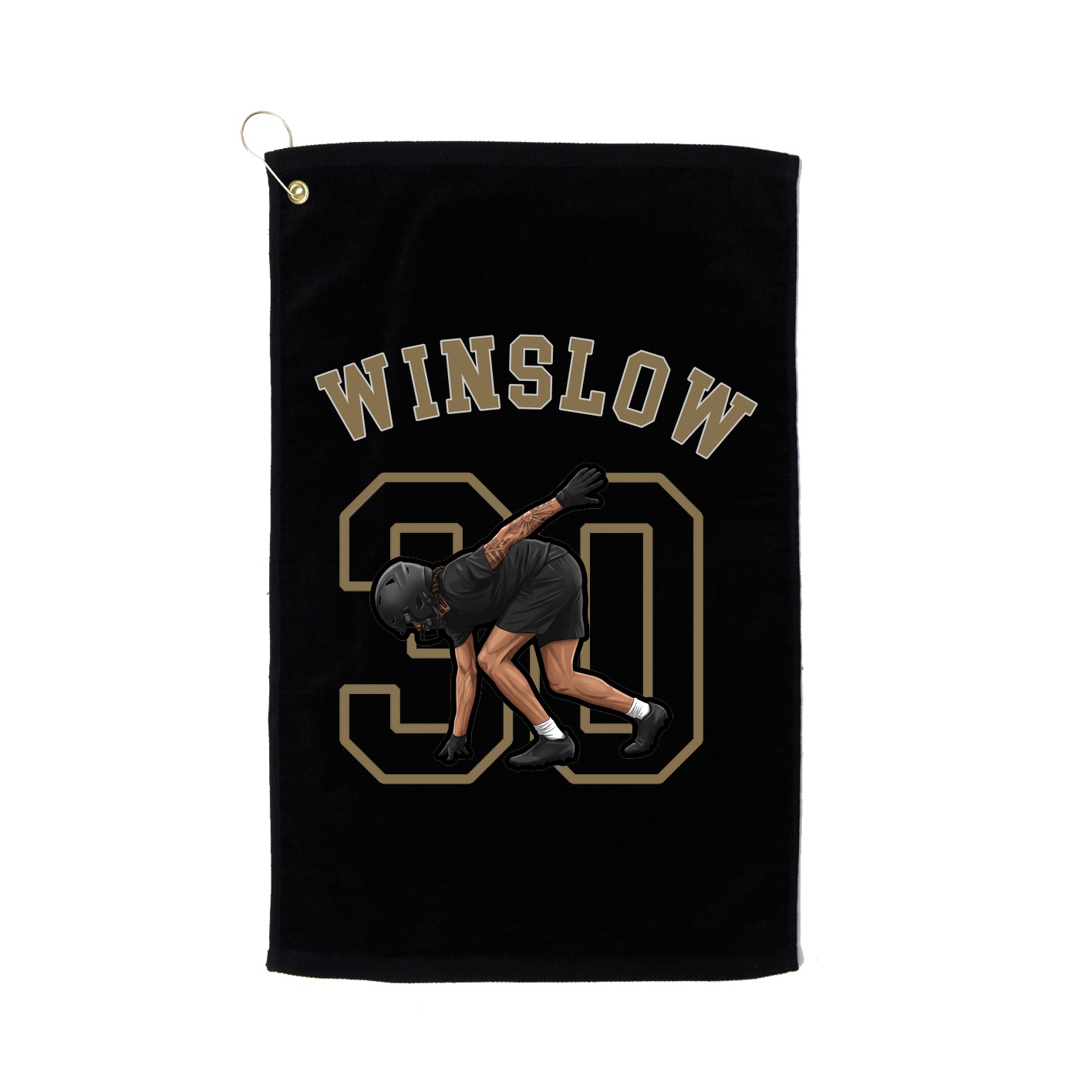 Golf Towel — Shirsey Arch in Black