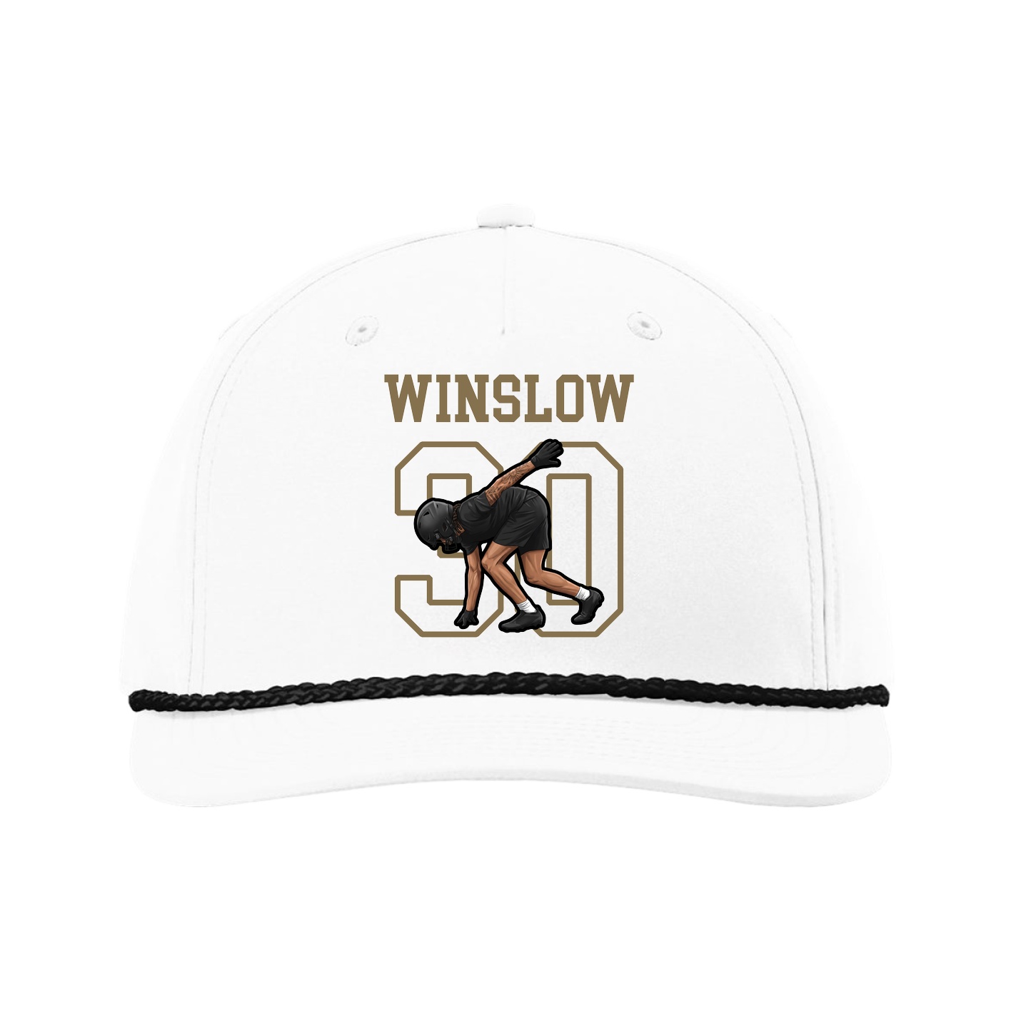 Five-Panel Classic Rope Cap — Shirsey in White