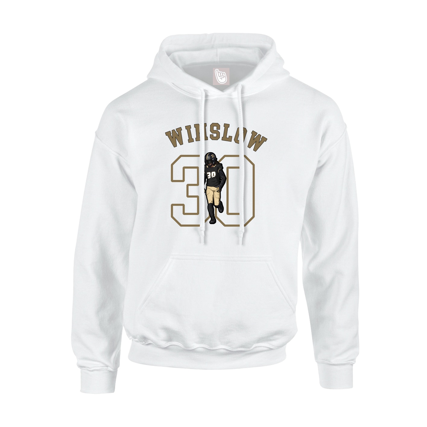 Youth Hoodie — Shirsey Arch in White