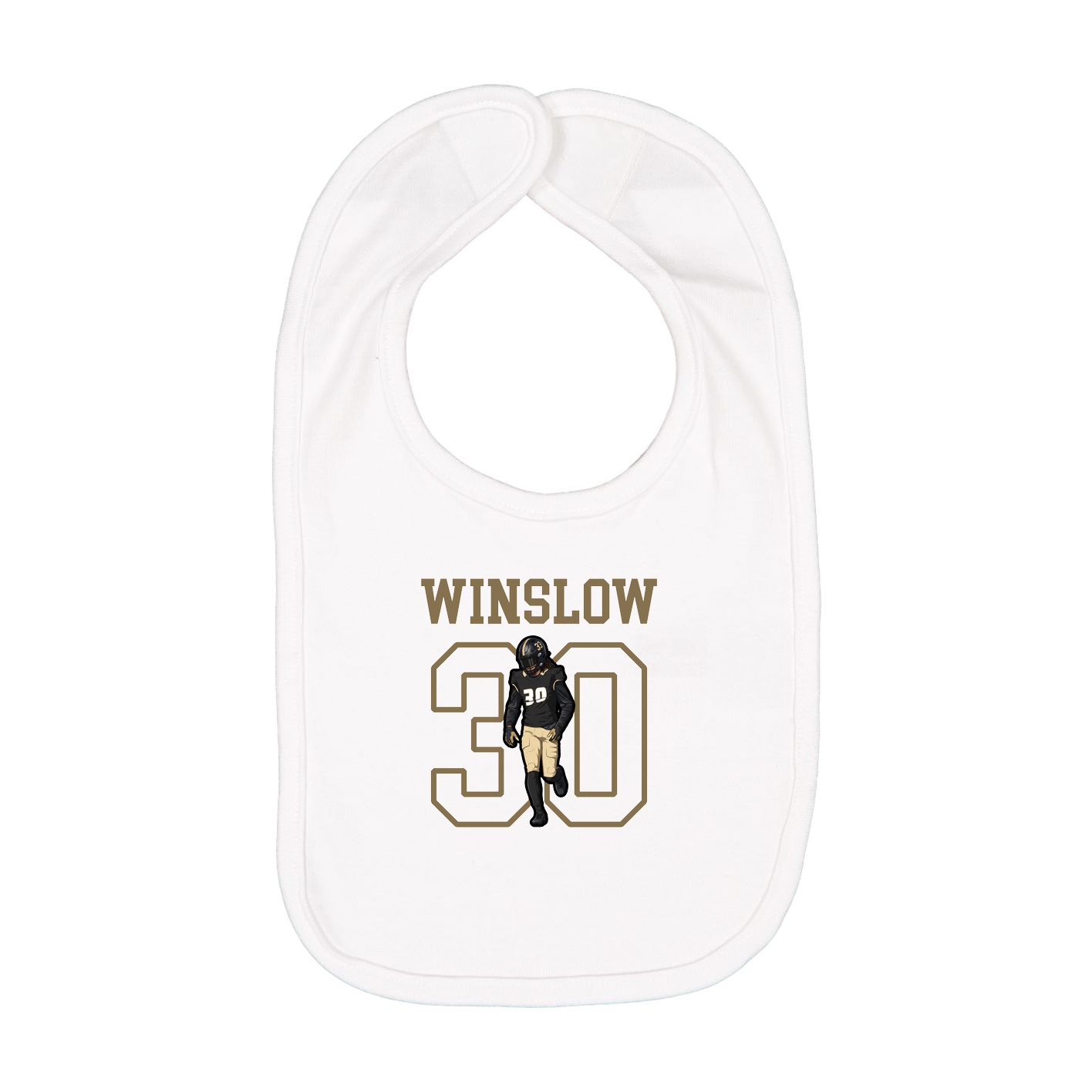 Infant Bib — Shirsey in White