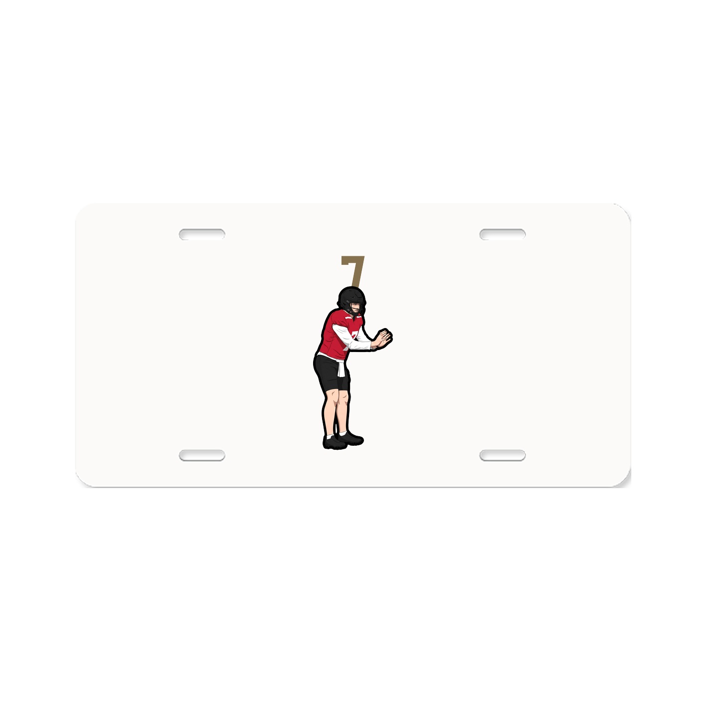 License Plate — Number Top in Classic
