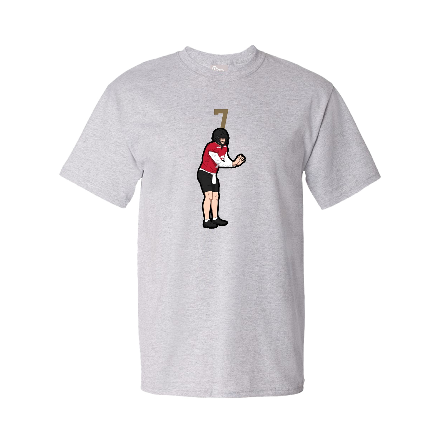 Youth Tee — Number Top in Grey