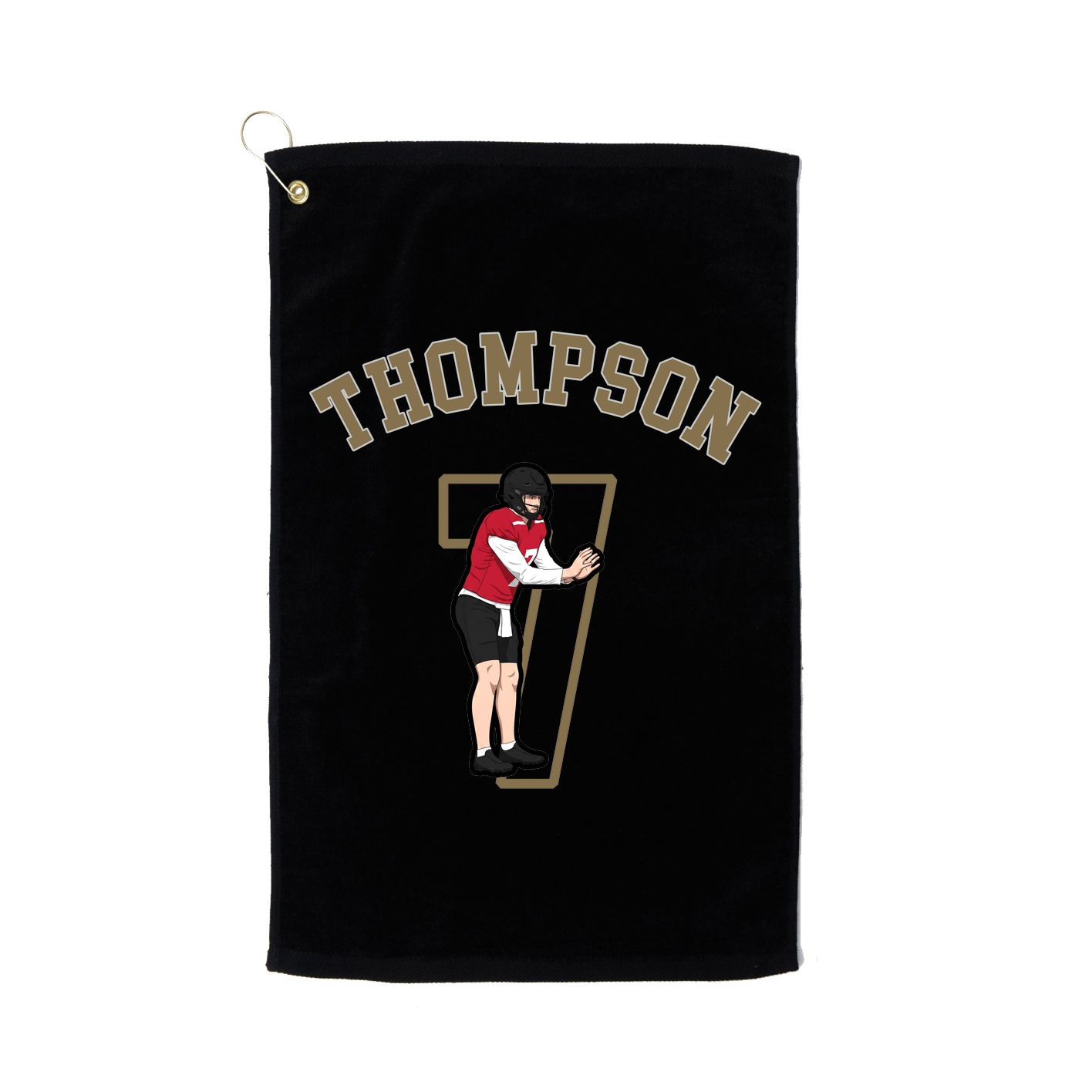 Golf Towel — Shirsey Arch in Black