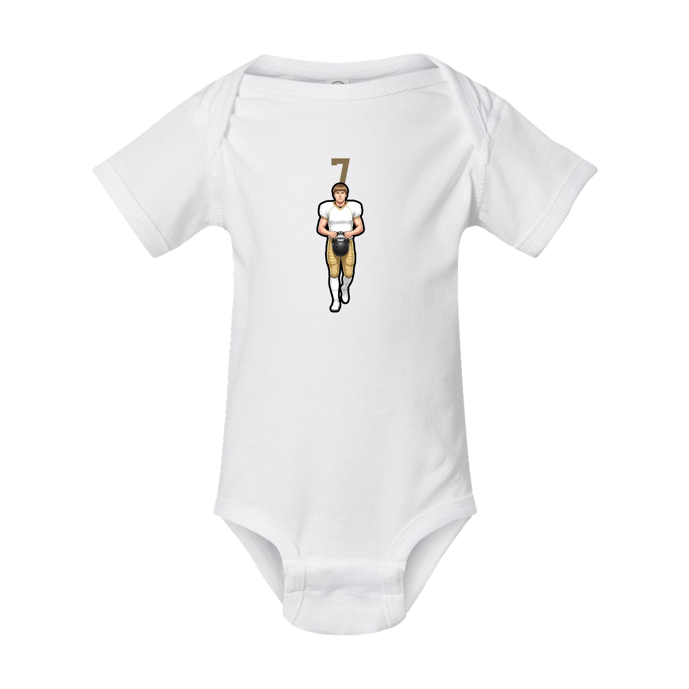 Baby Onesie — Number Top in White