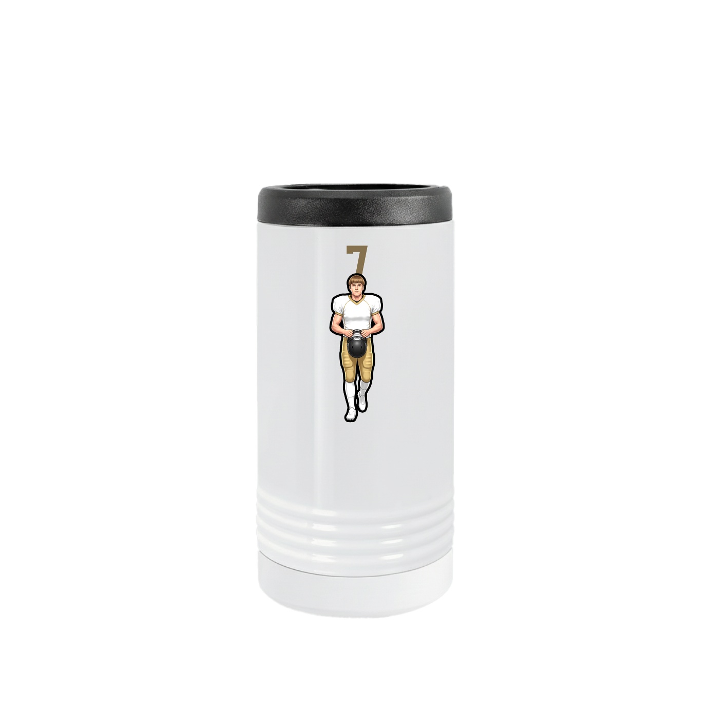 Slim Beverage Holder — Number Top in White