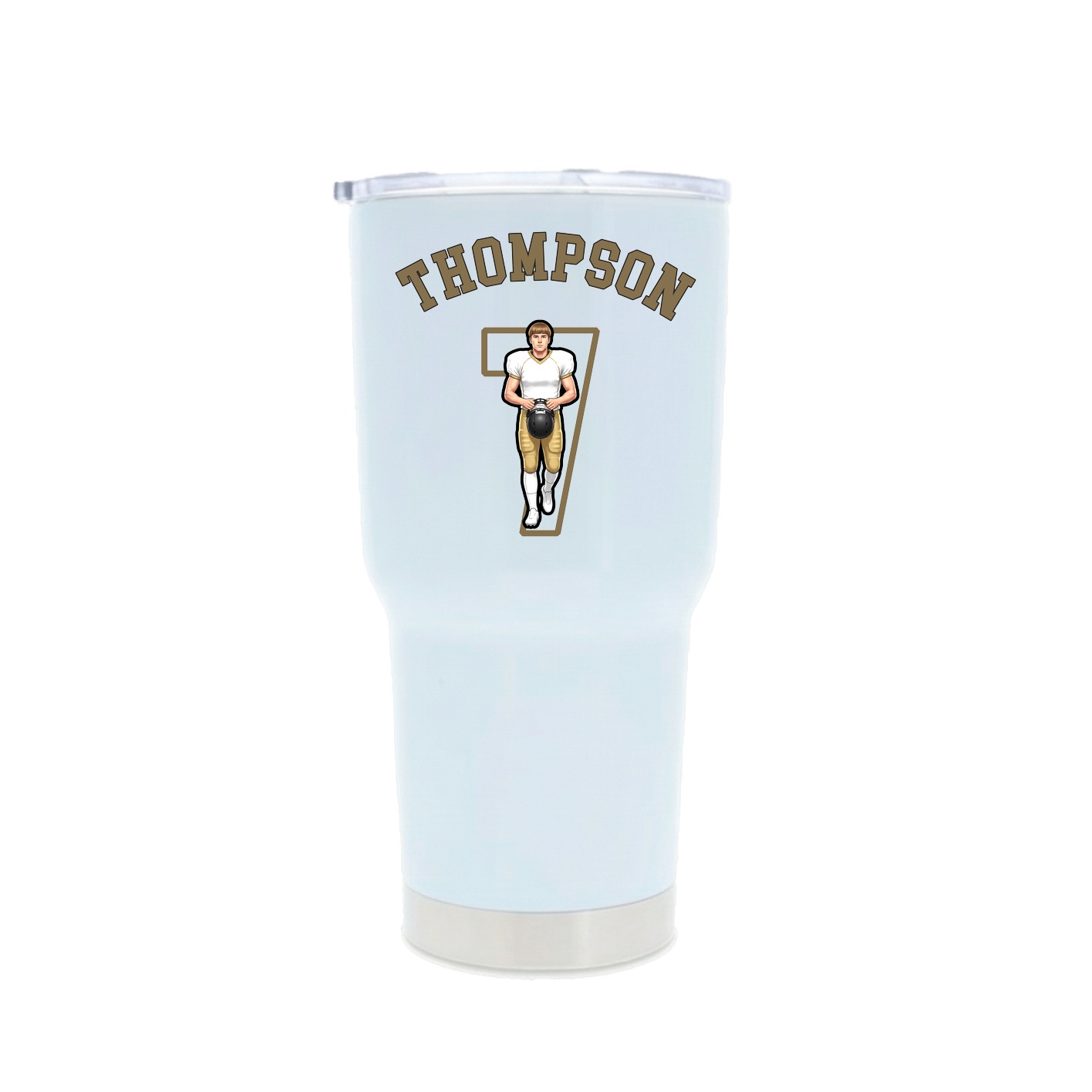 30oz Stainless Steel Tumbler — Shirsey Arch in White