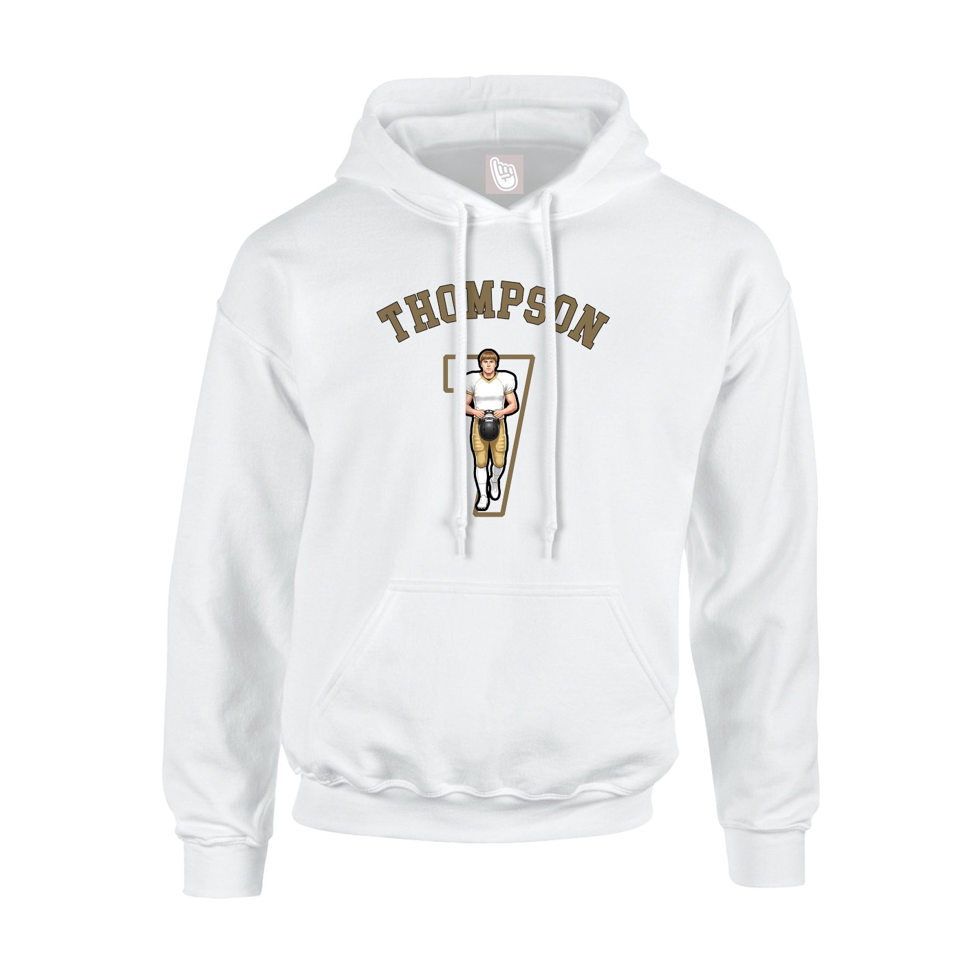 Youth Hoodie — Shirsey Arch in White