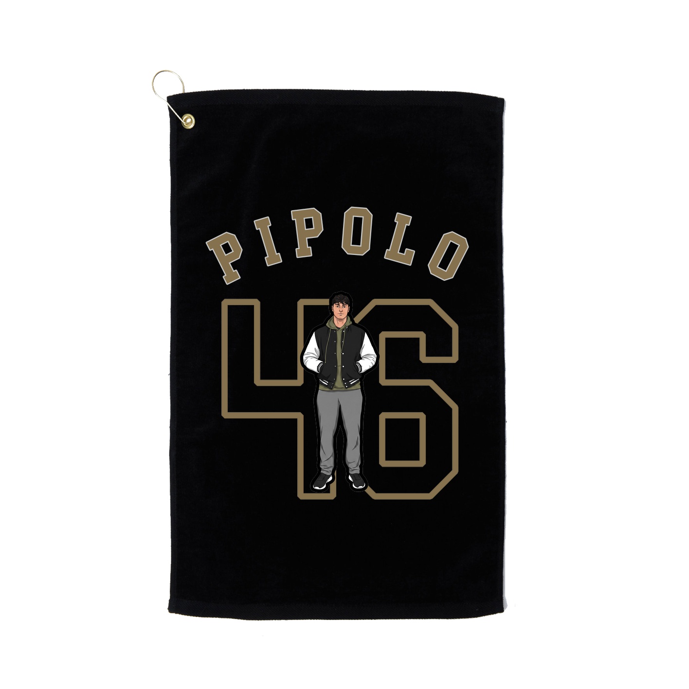 Golf Towel — Shirsey Arch in Black