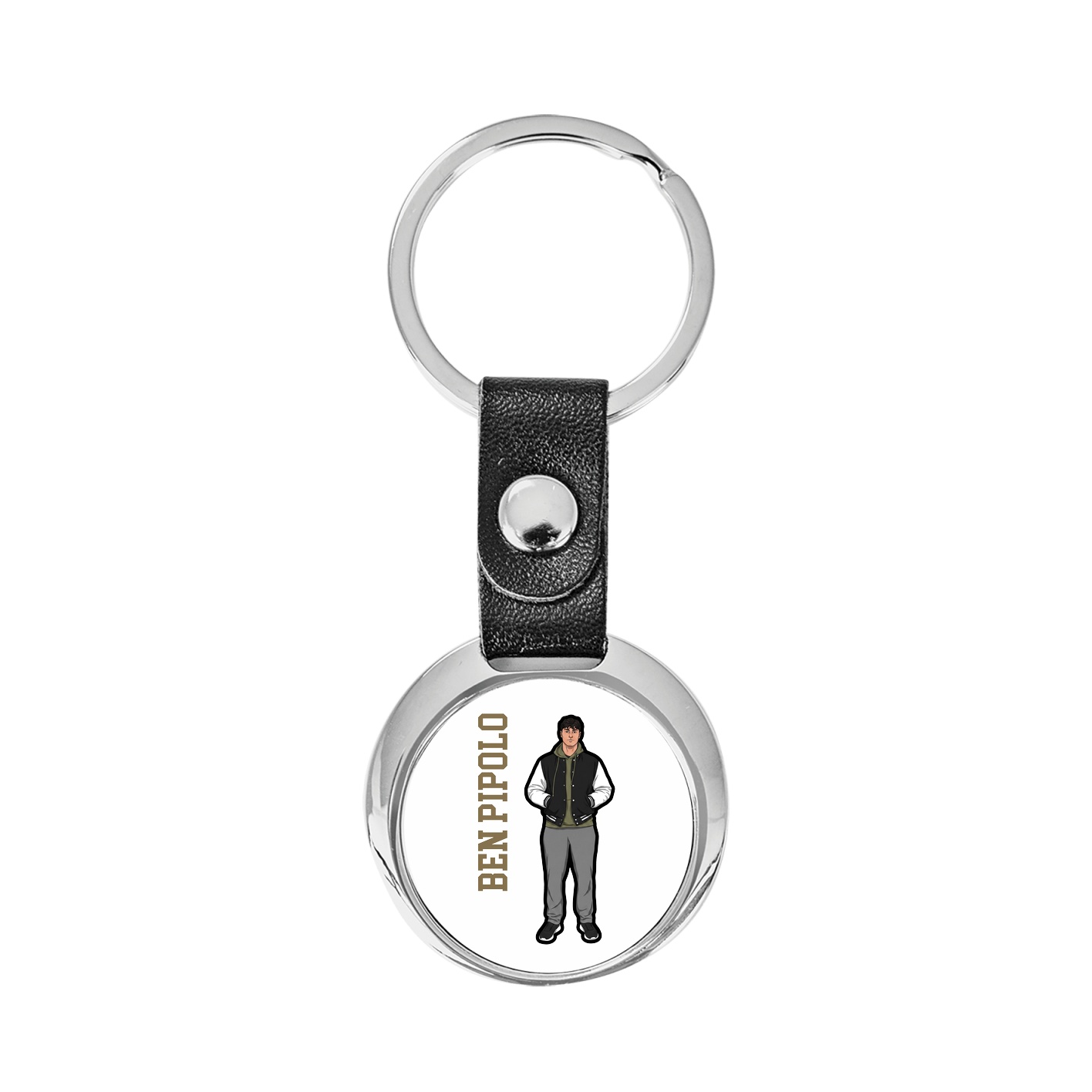 Key Chain — Name Vertical in Classic