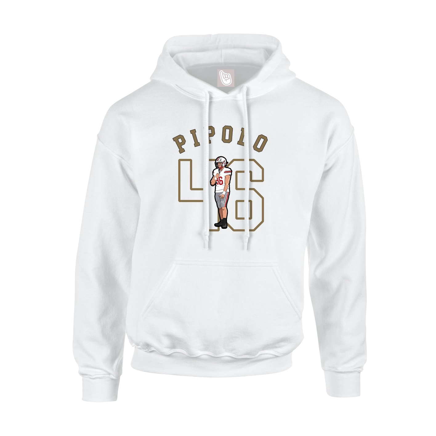 Youth Hoodie — Shirsey Arch in White
