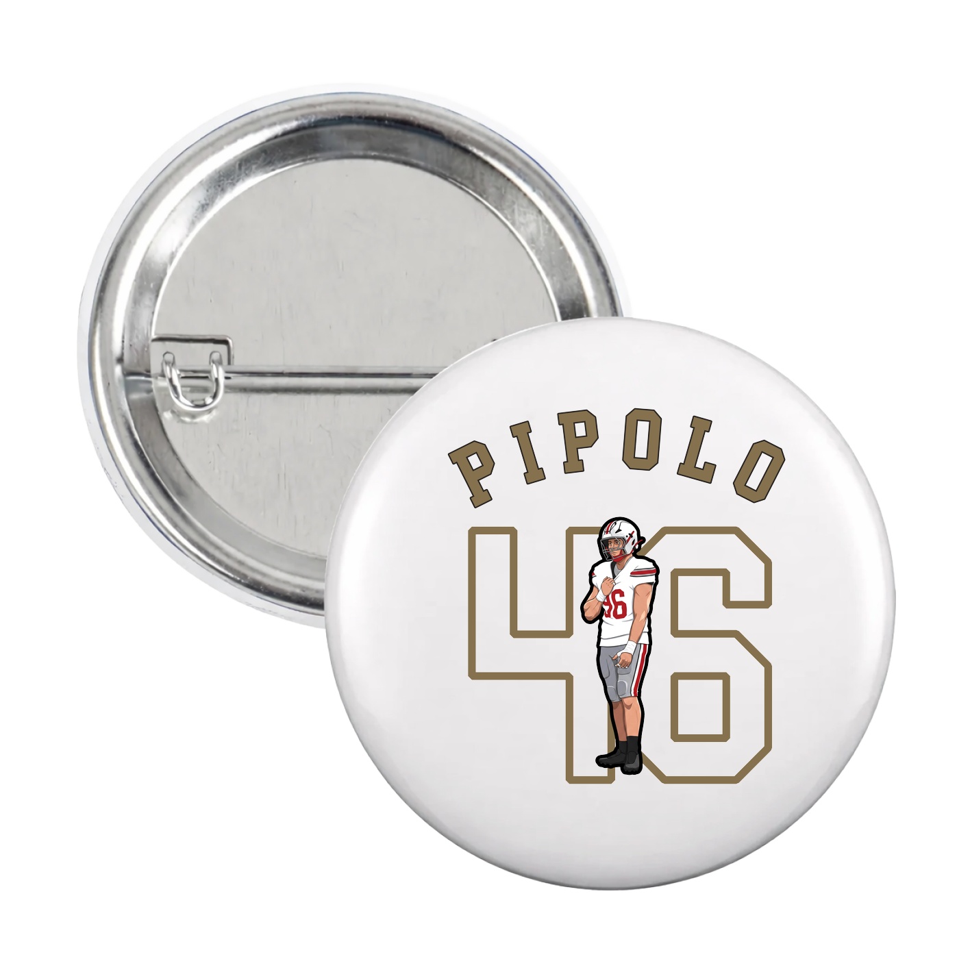 Game Day Button — Shirsey Arch in White