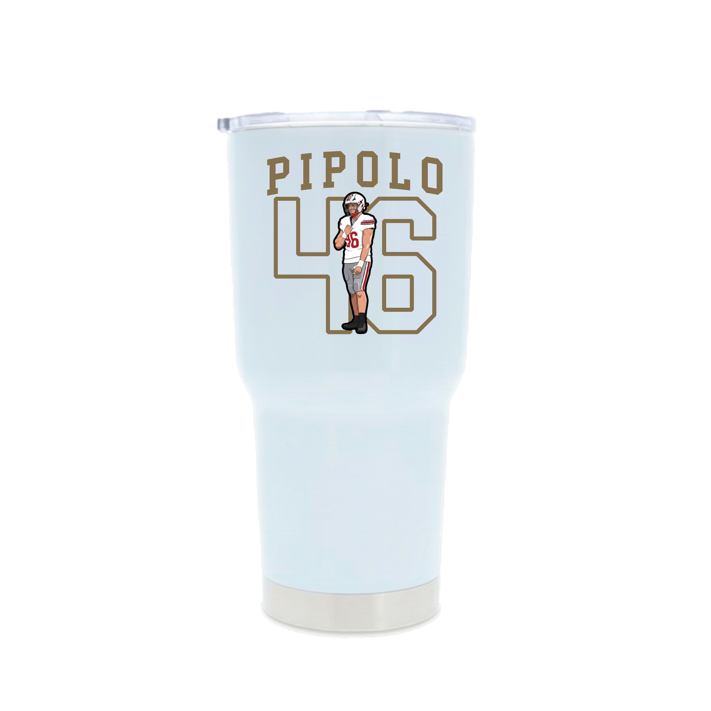 30oz Stainless Steel Tumbler — Shirsey in White