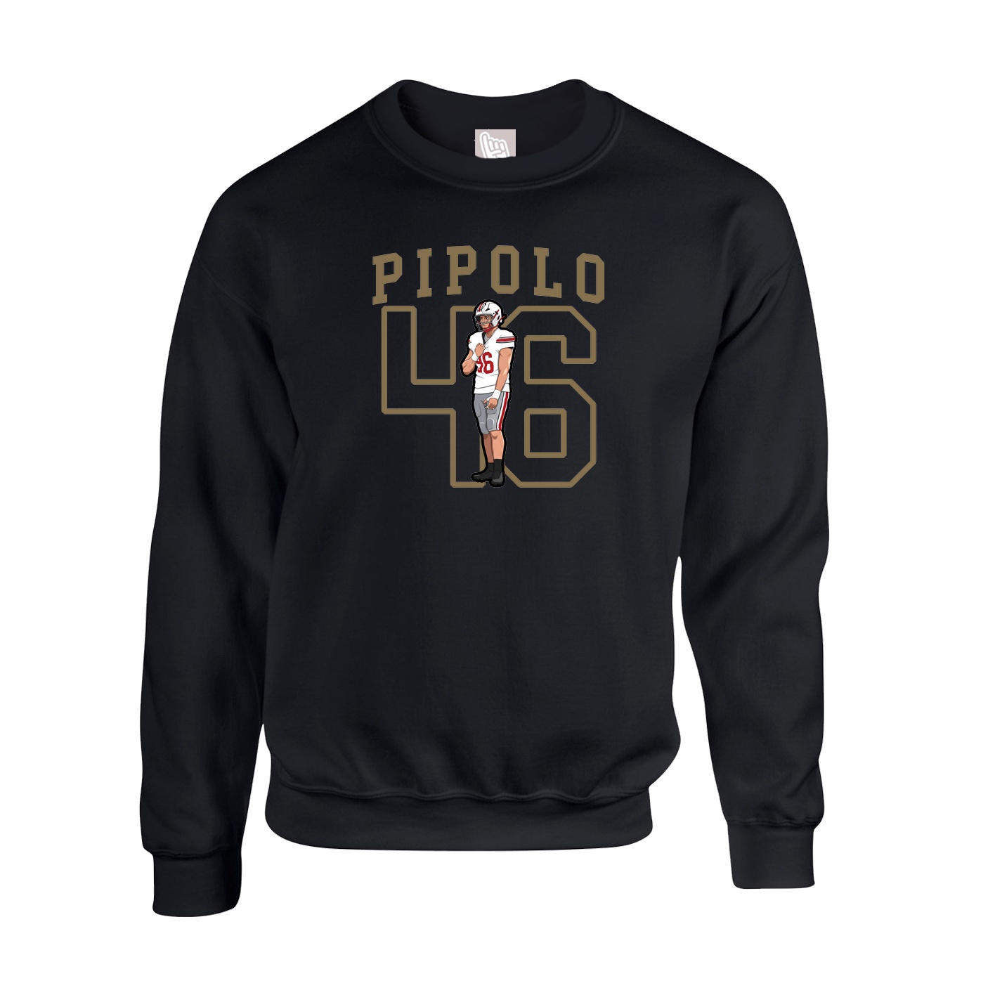 Fleece Crew — Shirsey in Black