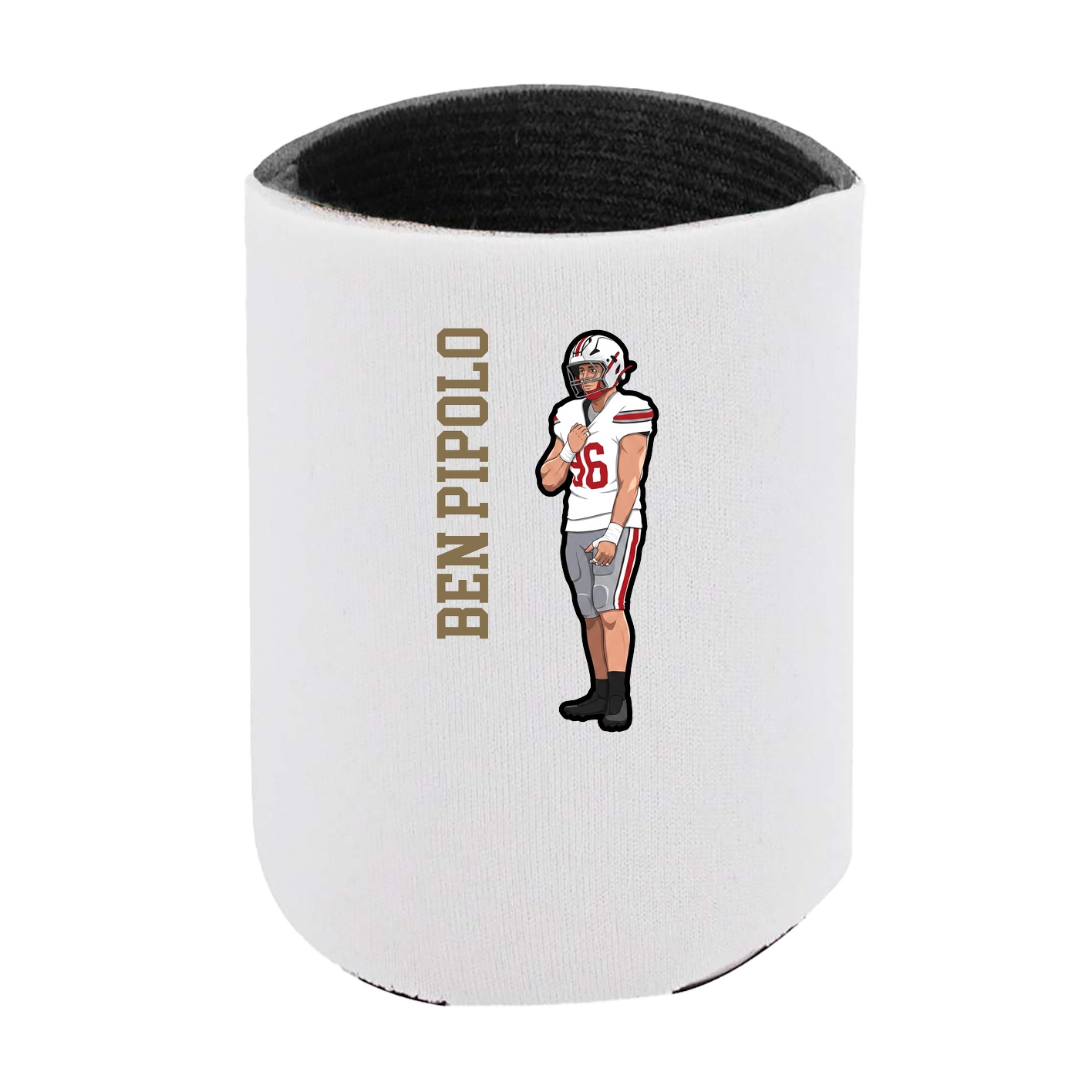 Can Holder — Name Vertical in White