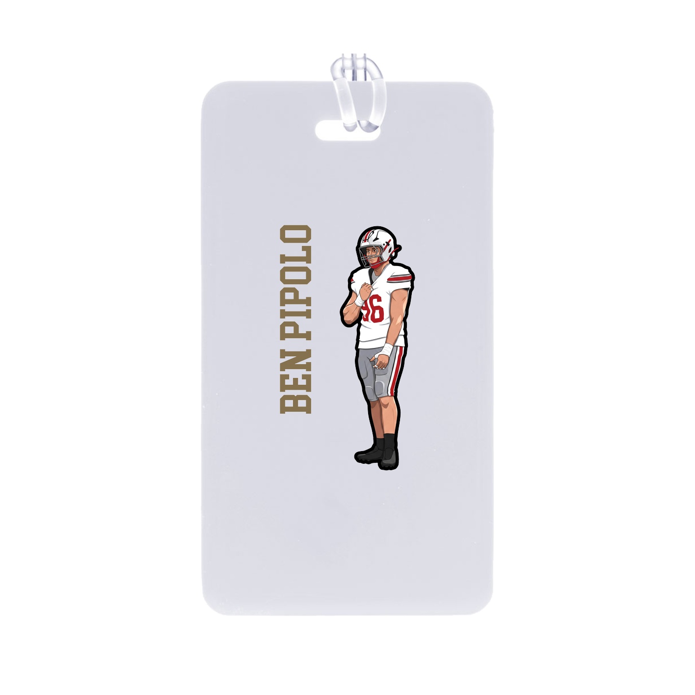Bag Tag — Name Vertical in Classic