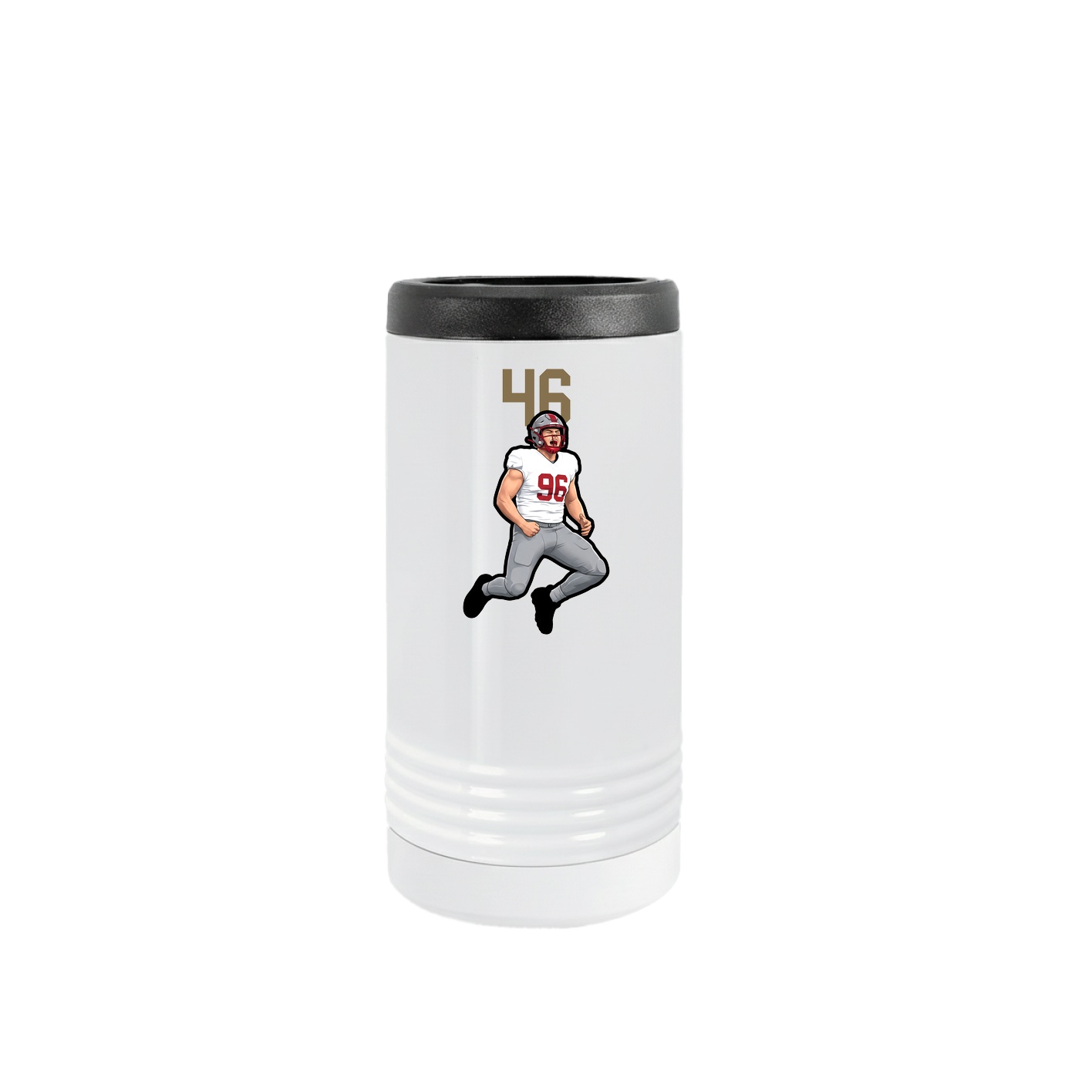 Slim Beverage Holder — Number Top in White