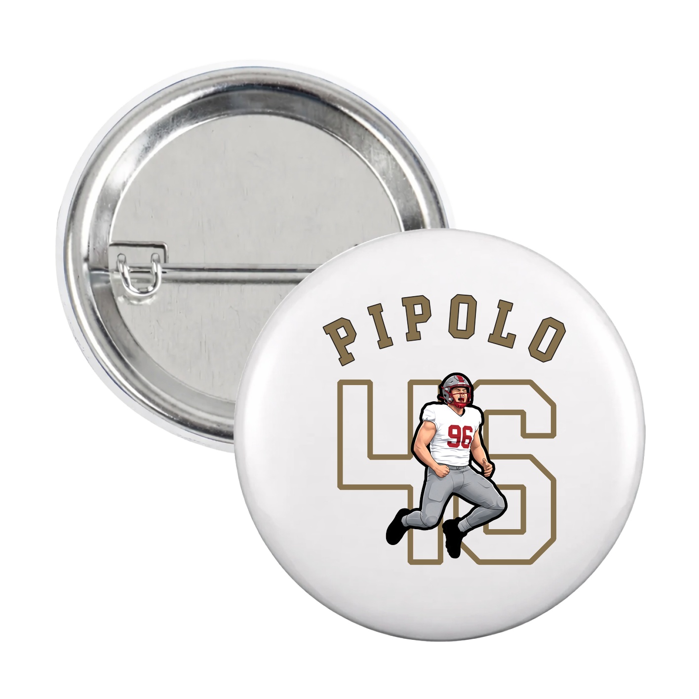 Game Day Button — Shirsey Arch in White