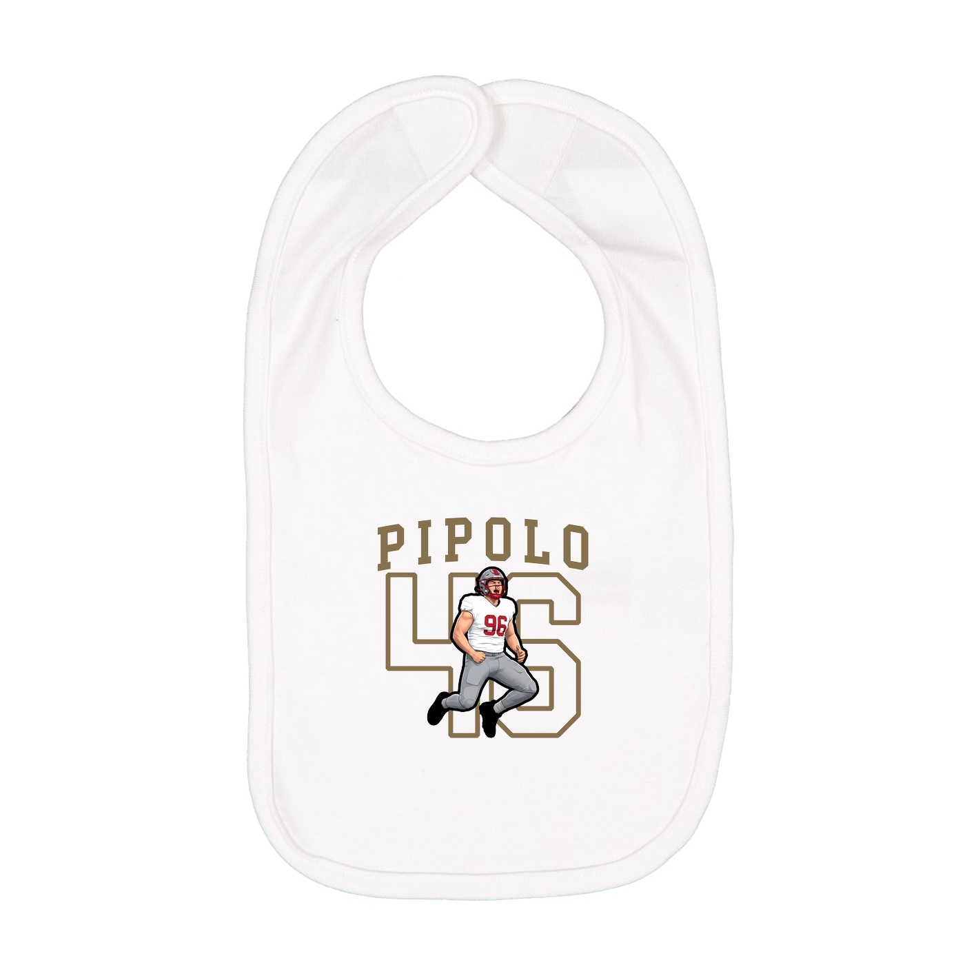 Infant Bib — Shirsey in White