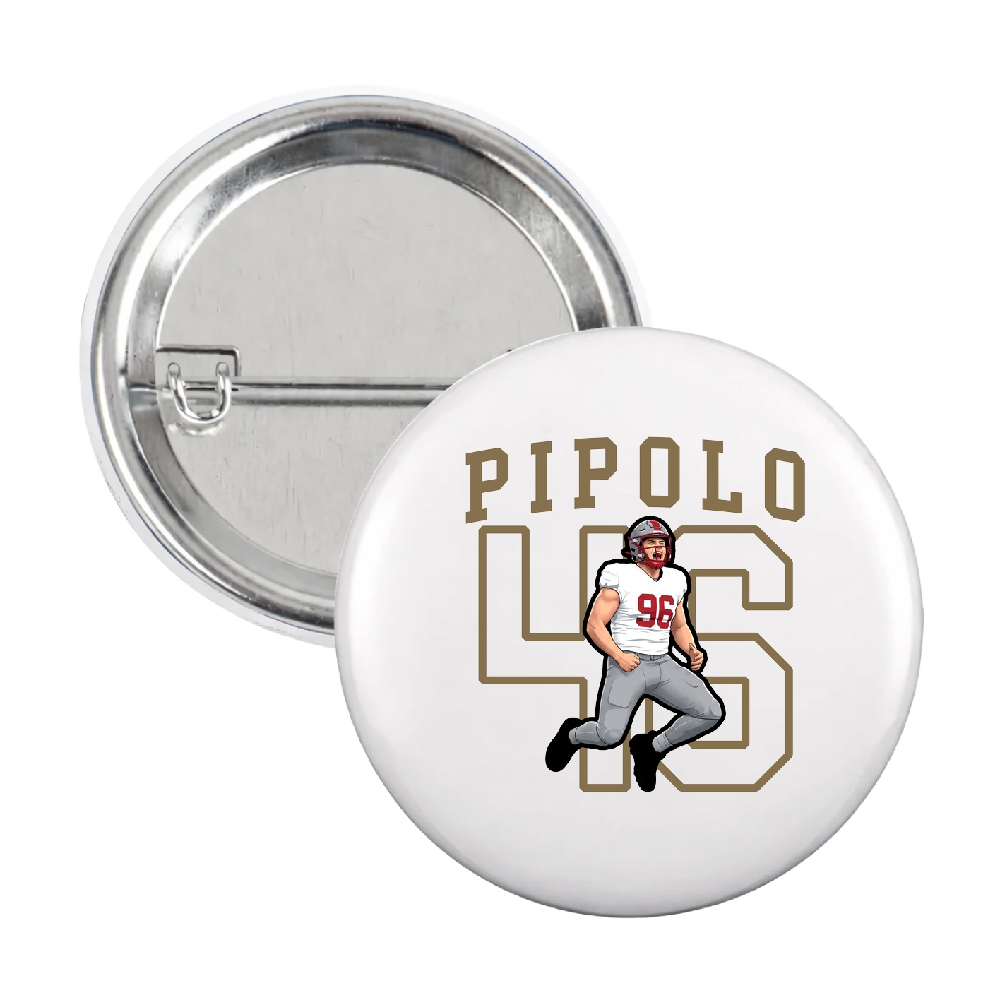 Game Day Button — Shirsey in White