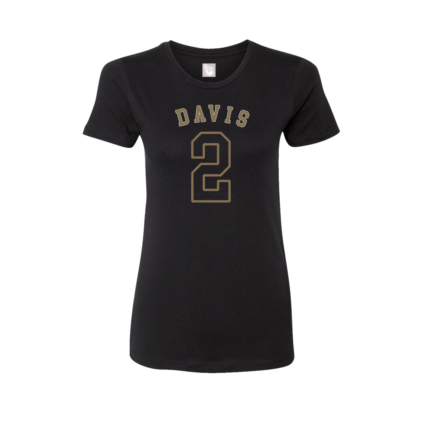 Fitted Women's Tee — Shirsey Arch in Black