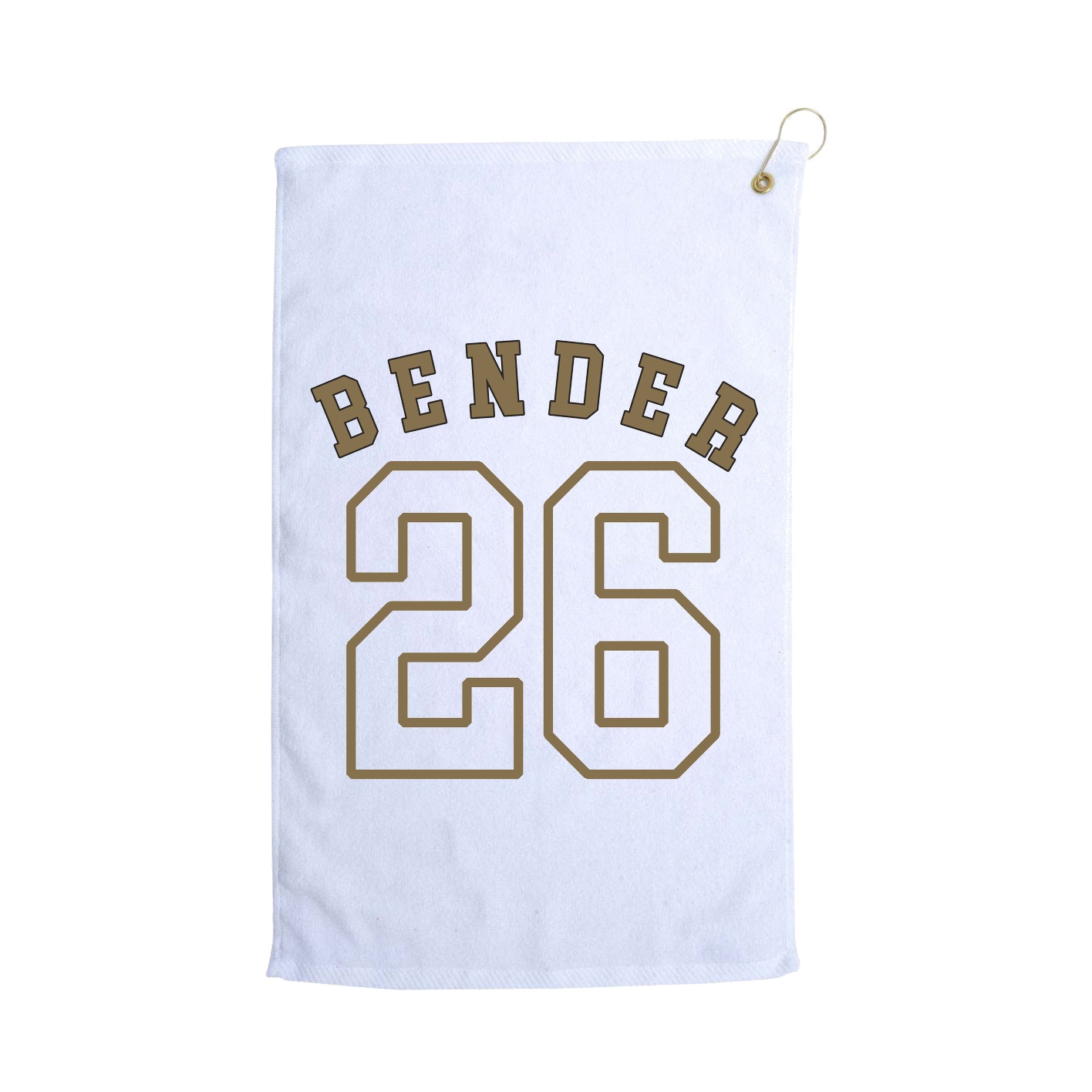 Golf Towel — Shirsey Arch in White