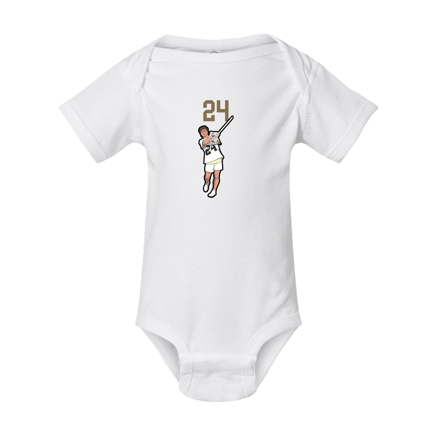 Baby Onesie — Number Top in White