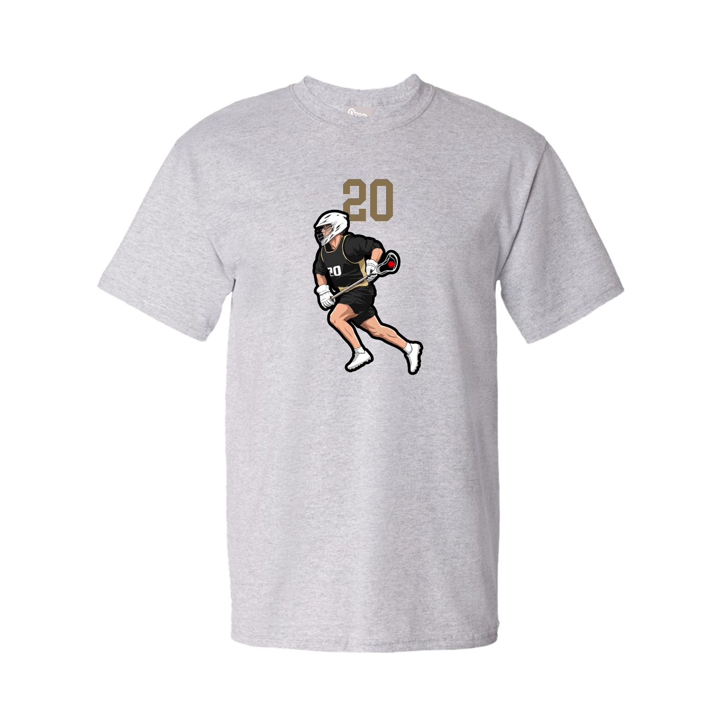 Youth Tee — Number Top in Grey