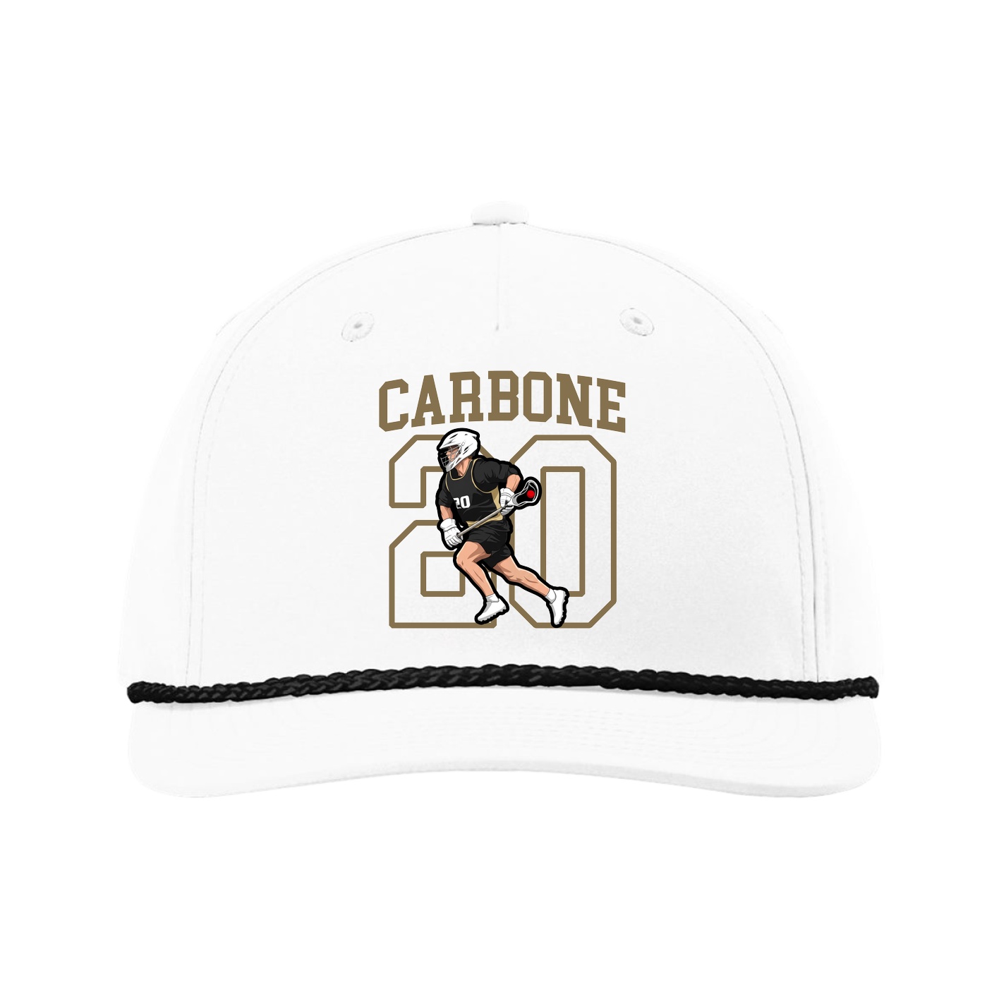 Five-Panel Classic Rope Cap — Shirsey in White