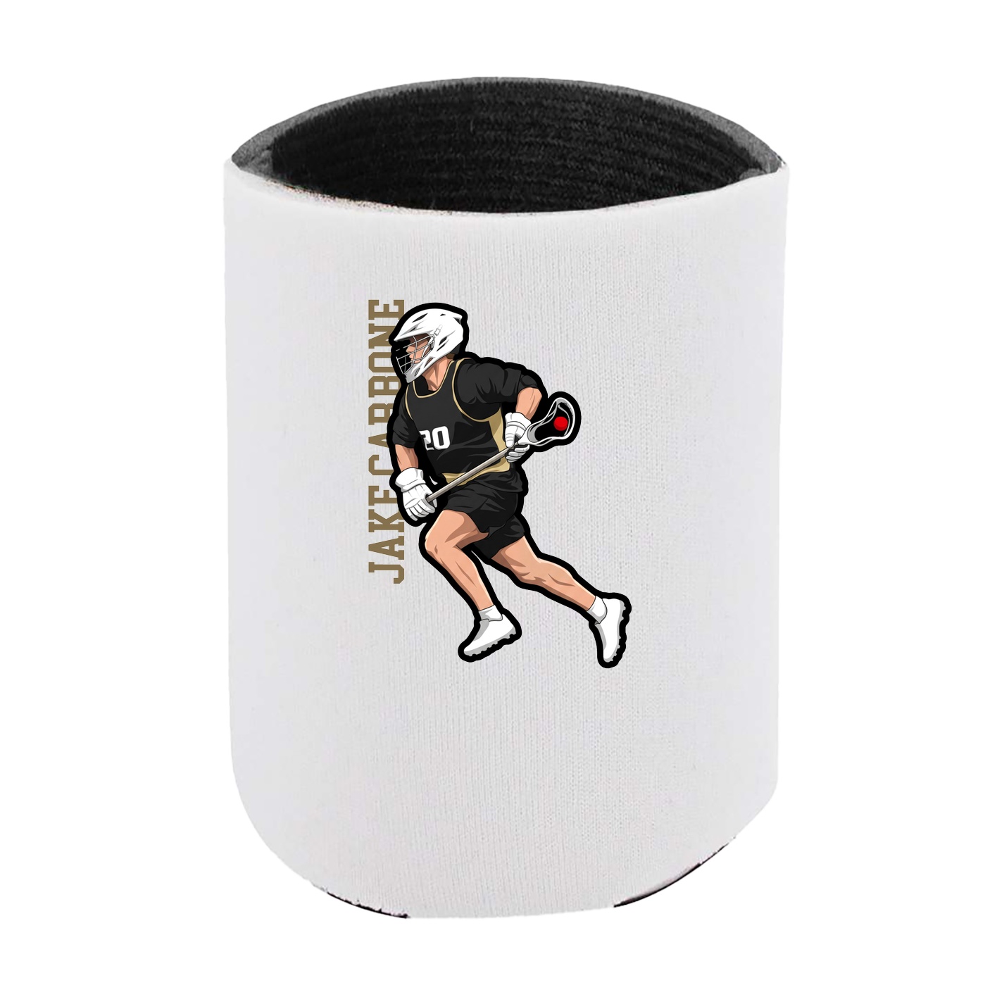 Can Holder — Name Vertical in White