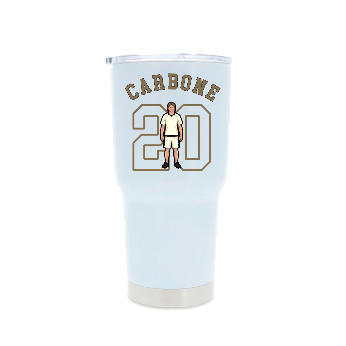 30oz Stainless Steel Tumbler — Shirsey Arch in White