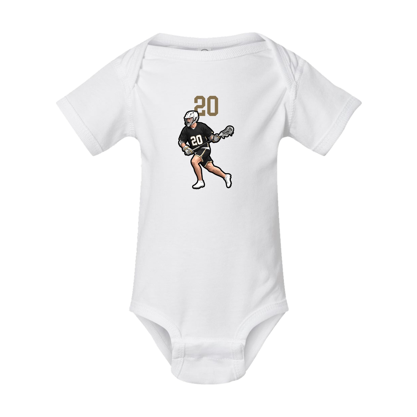 Baby Onesie — Number Top in White