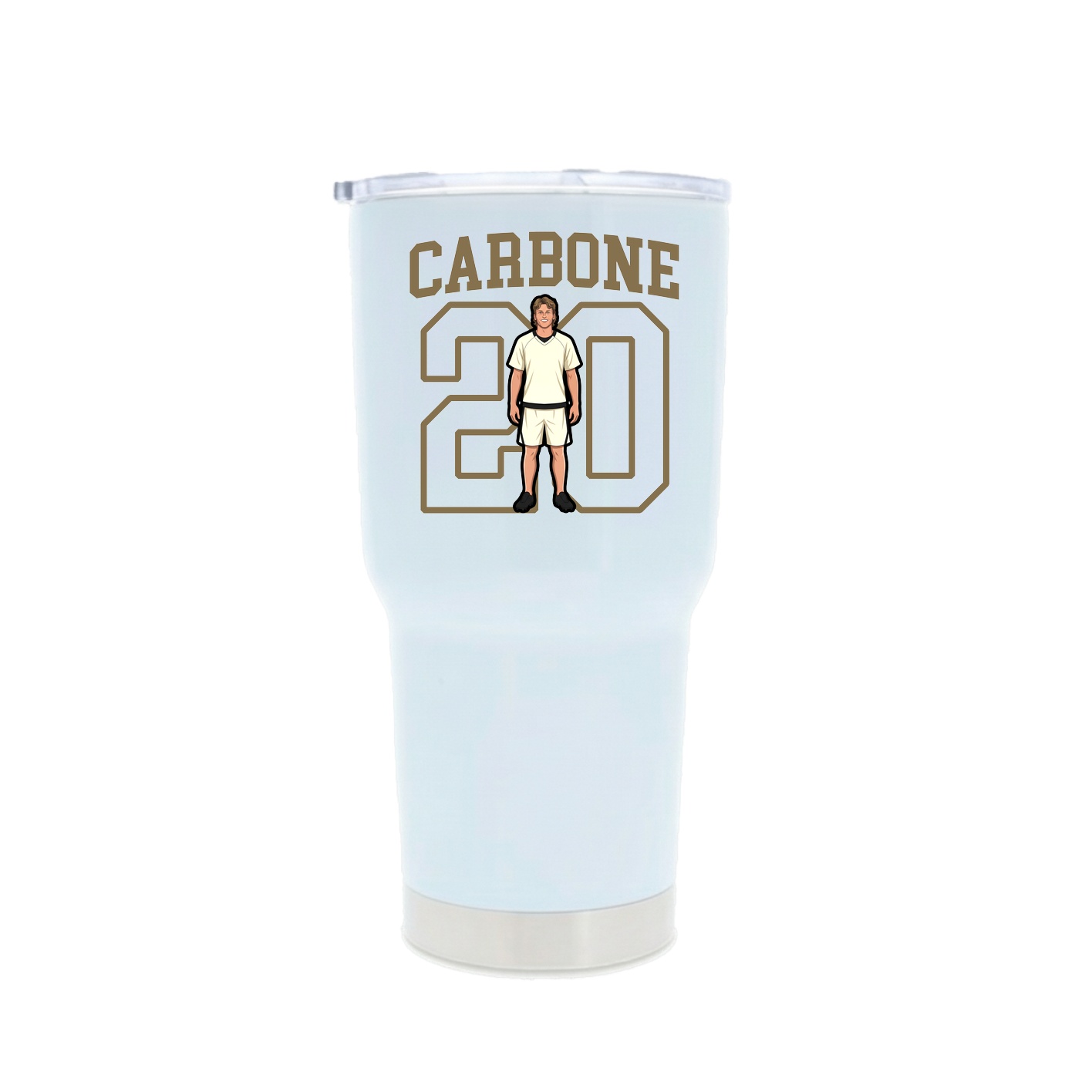 30oz Stainless Steel Tumbler — Shirsey in White