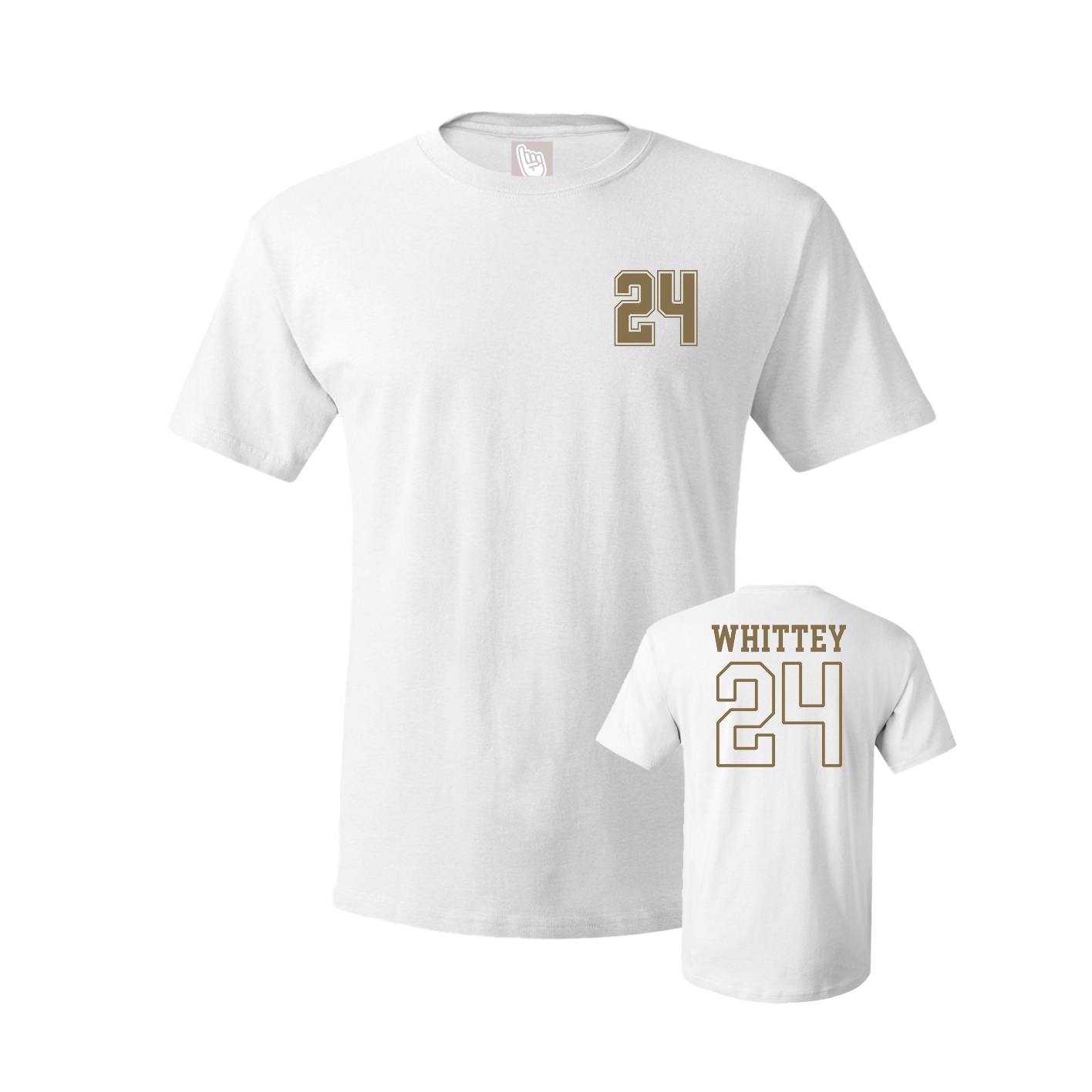 Youth Tee — Chest Back in White