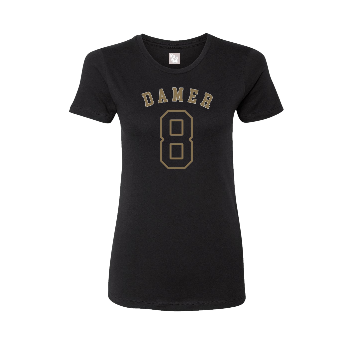 Fitted Women's Tee — Shirsey Arch in Black