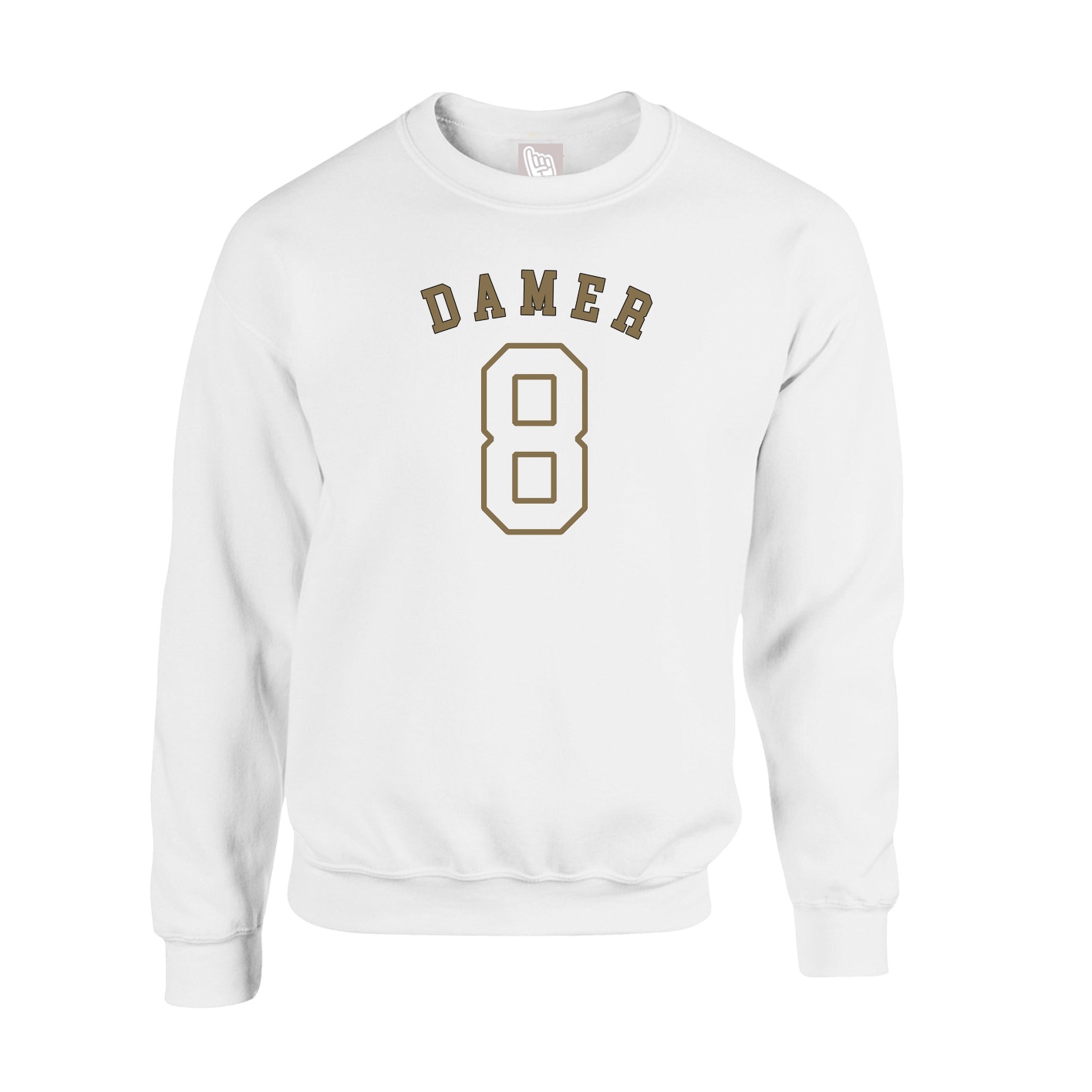 Fleece Crew — Shirsey Arch in White