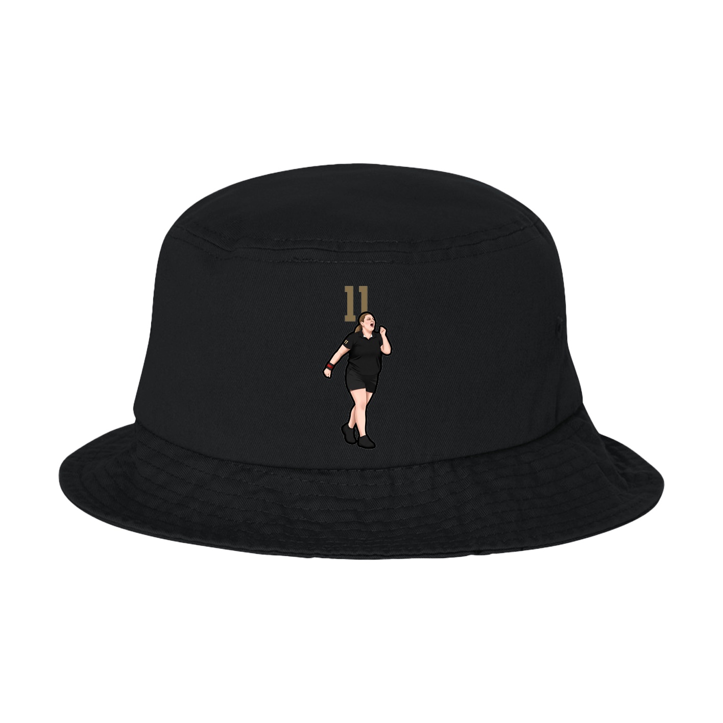 Bucket Cap — Number Top in Black