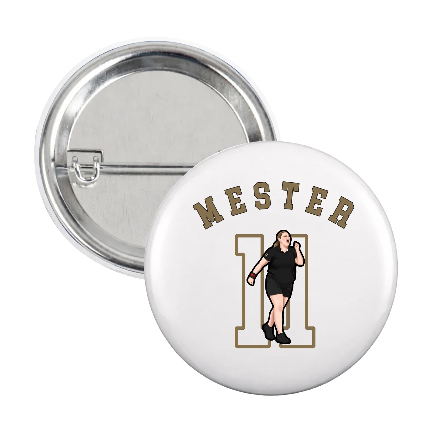Game Day Button — Shirsey Arch in White