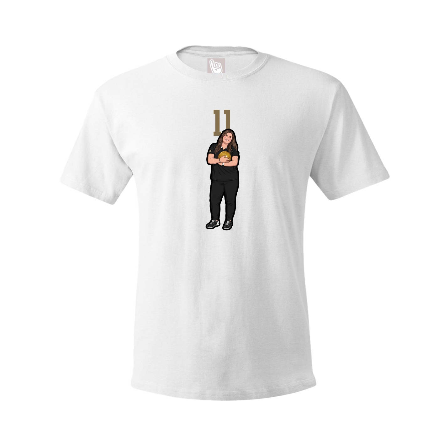 Tee — Number Top in White