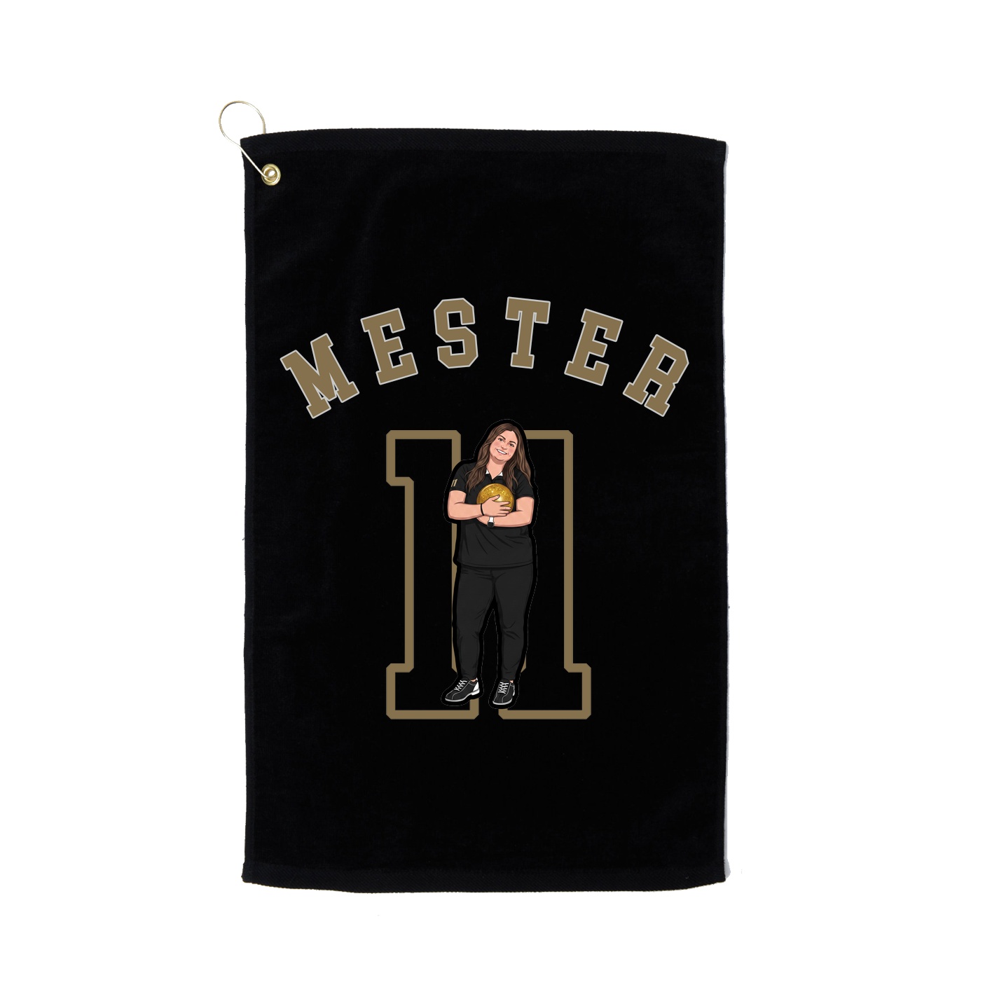 Golf Towel — Shirsey Arch in Black