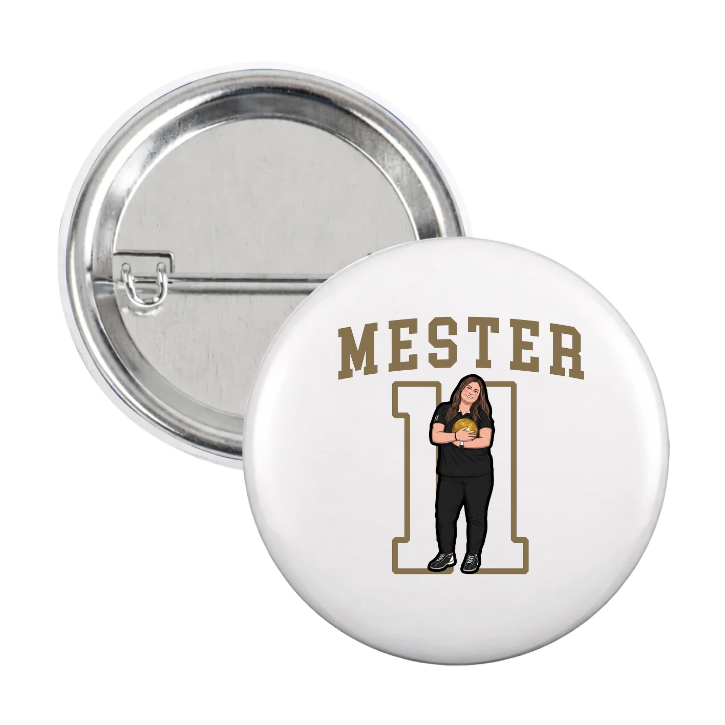 Game Day Button — Shirsey in White